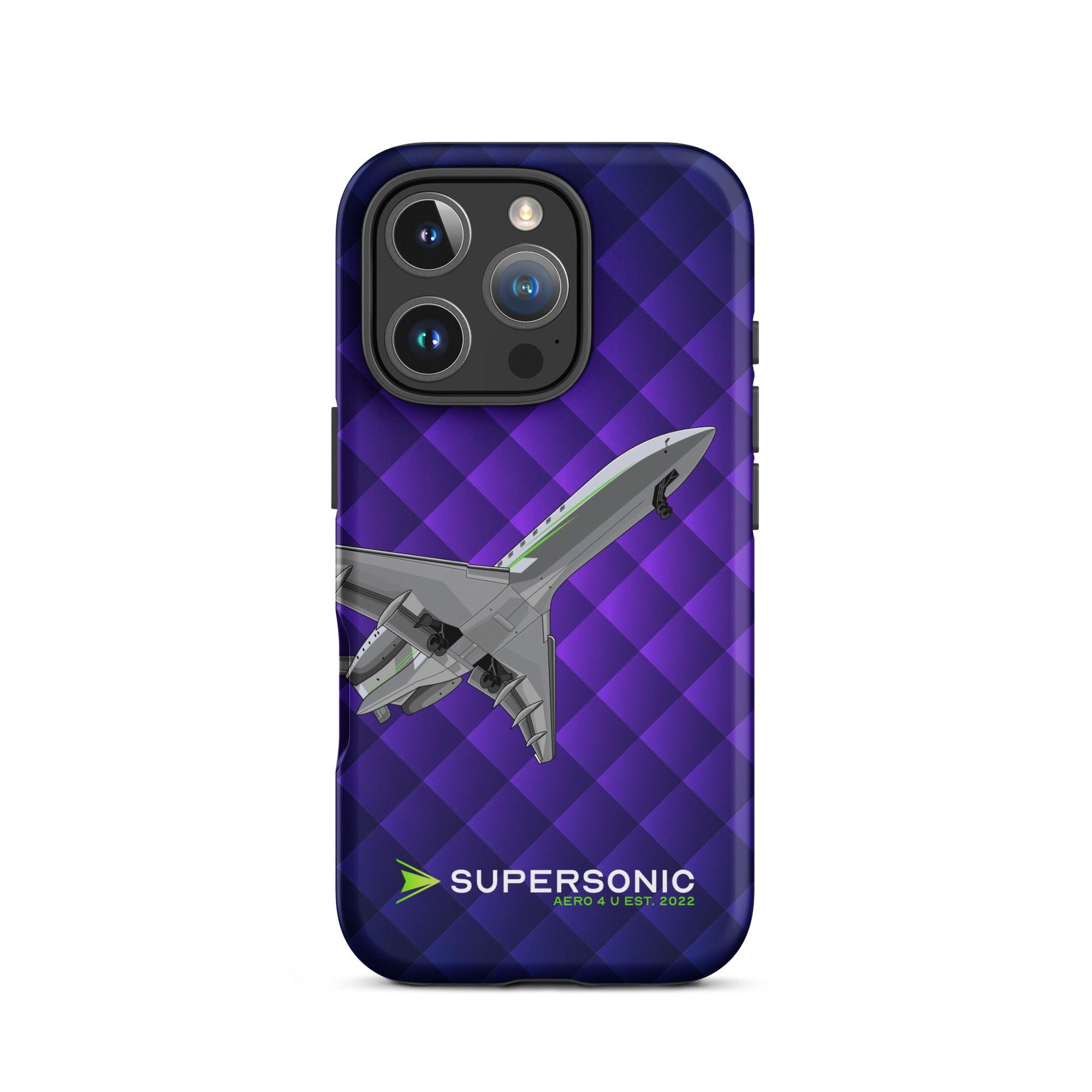 Aviation FIRST CLASS iPhone Schutzhülle - Business Jet Edition | Jetset Case iPhone 16 Pro für Piloten, Crews, Kinder & Planespotter made by SUPERSONIC aero 4U