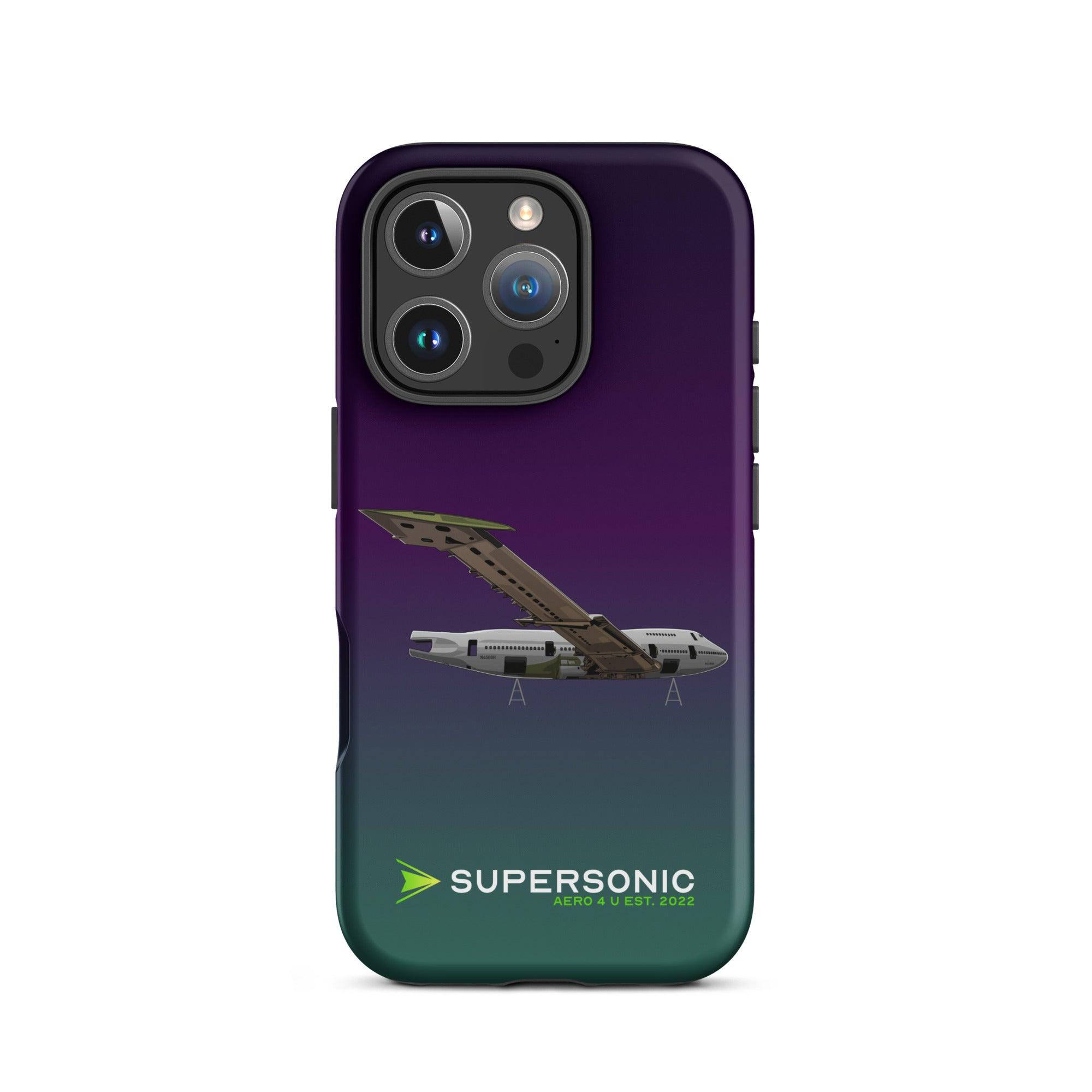 Aviation FIRST CLASS iPhone Hülle - Boeing 747 Jumbojet Edition | Boneyard iPhone 16 Pro für Piloten, Crews, Kinder & Planespotter made by SUPERSONIC aero 4U