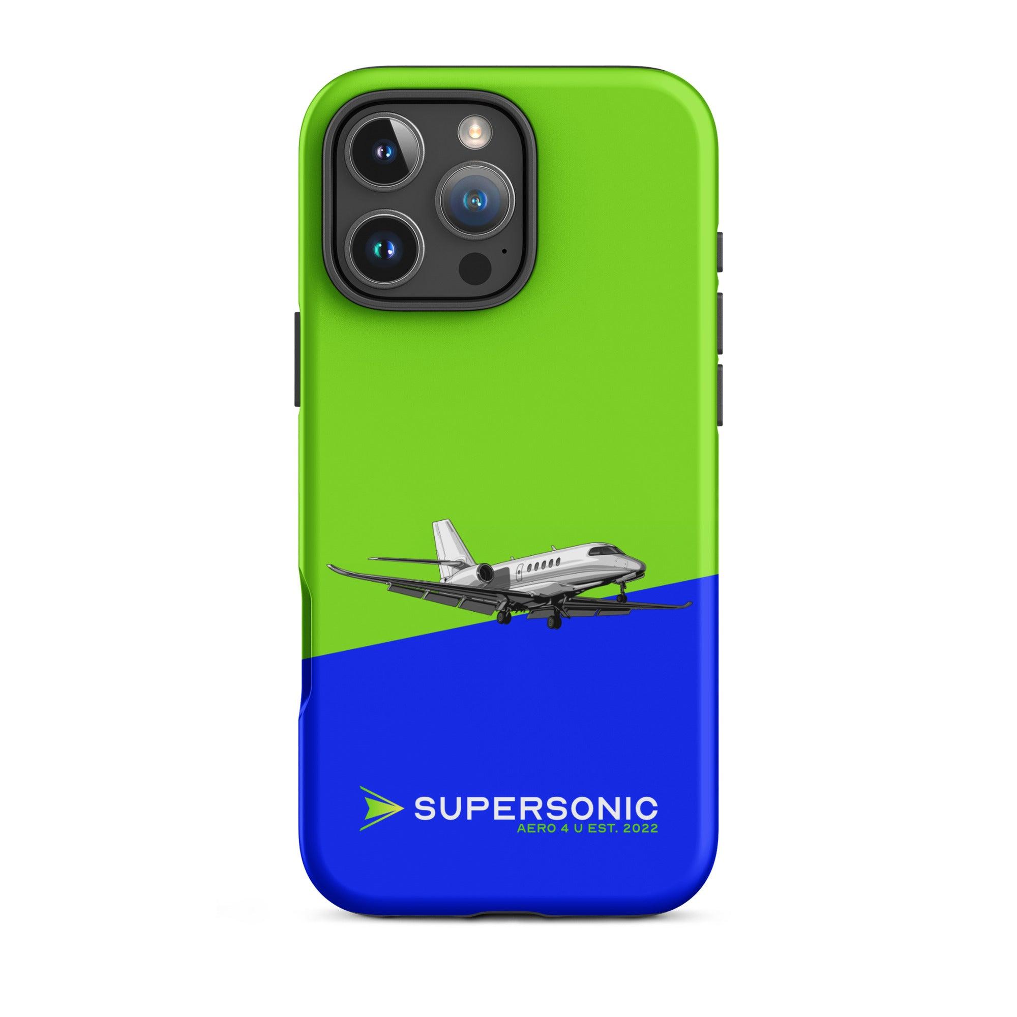 Aviation FIRST CLASS iPhone Hülle - Cessna Latitude Edition | Businessjet Case iPhone 16 Pro Max für Piloten, Crews, Kinder & Planespotter made by SUPERSONIC aero 4U