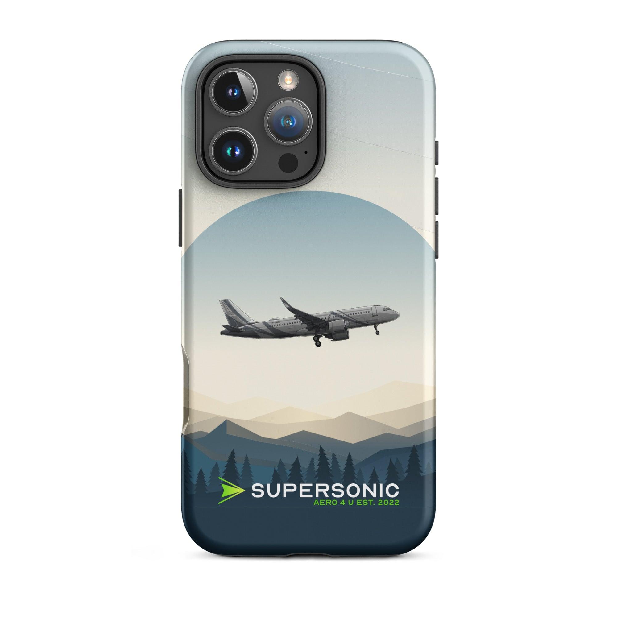 Aviation FIRST CLASS iPhone Hülle - Airbus A320 Approach | VIP Aviation Case iPhone 16 Pro Max für Piloten, Crews, Kinder & Planespotter made by SUPERSONIC aero 4U