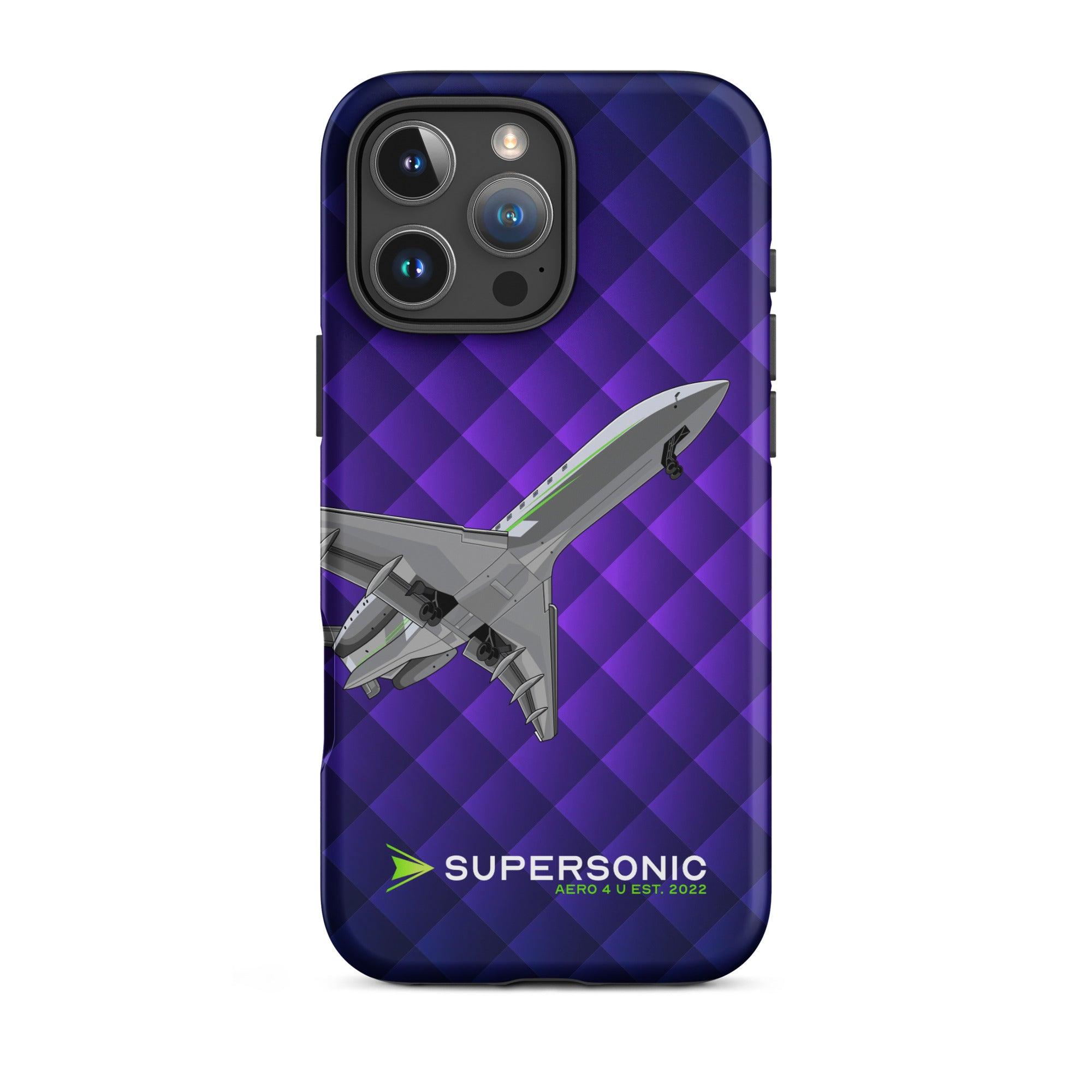 Aviation FIRST CLASS iPhone Schutzhülle - Business Jet Edition | Jetset Case iPhone 16 Pro Max für Piloten, Crews, Kinder & Planespotter made by SUPERSONIC aero 4U
