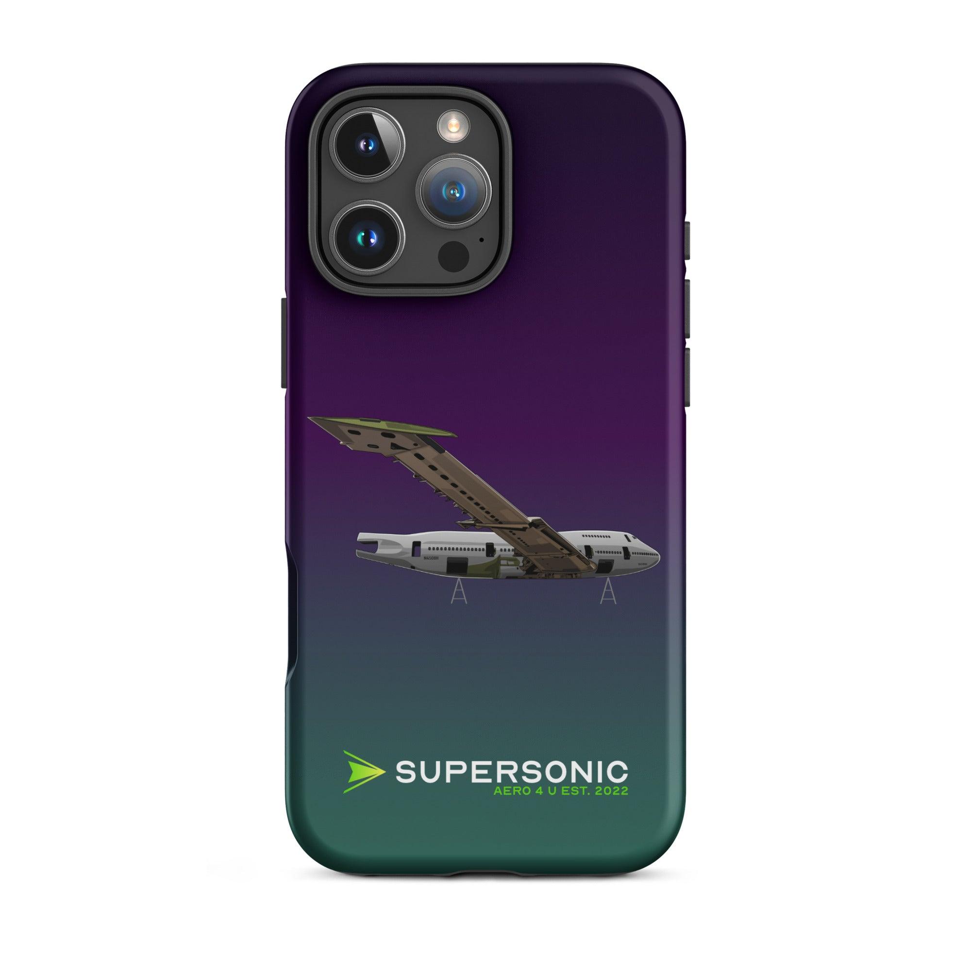 Aviation FIRST CLASS iPhone Hülle - Boeing 747 Jumbojet Edition | Boneyard iPhone 16 Pro Max für Piloten, Crews, Kinder & Planespotter made by SUPERSONIC aero 4U