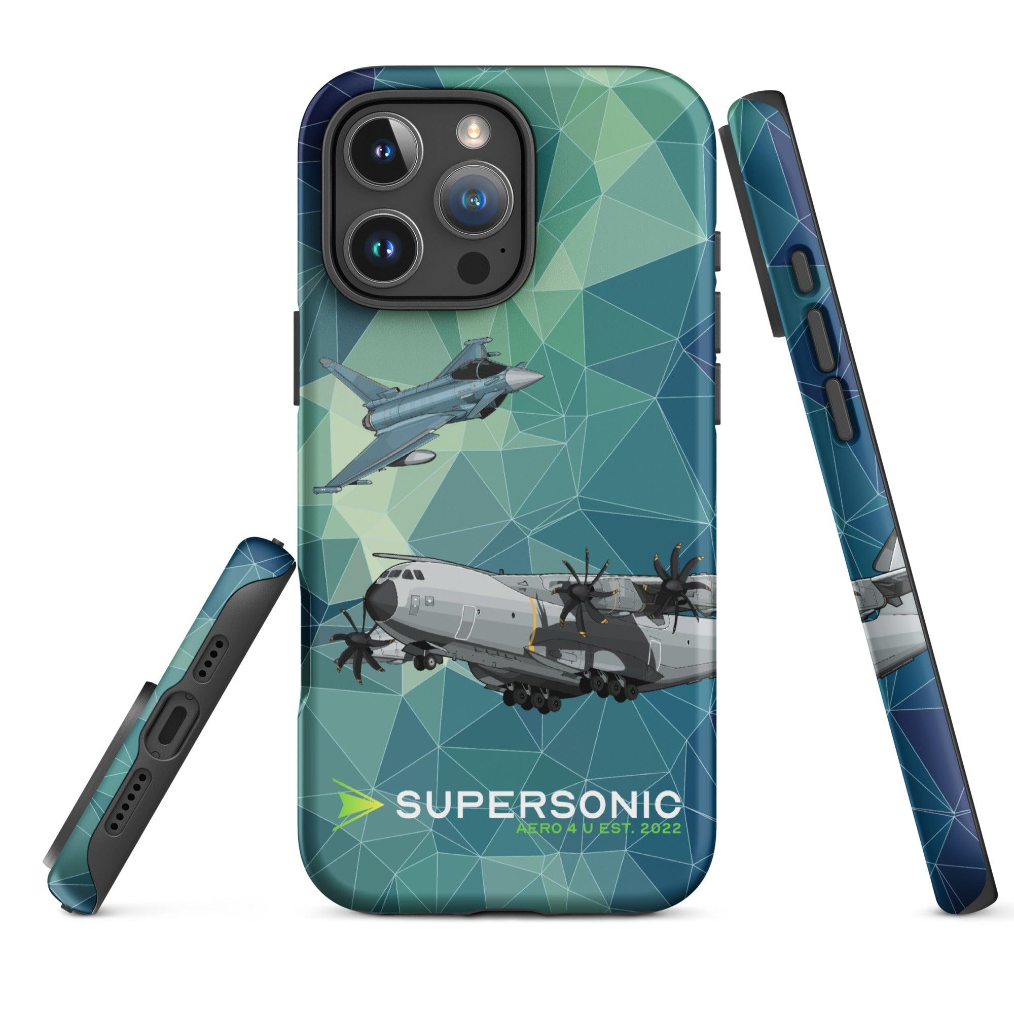 Aviation A400M & Eurofighter iPhone Hülle - Luftwaffe Edition | für Jet Piloten für Piloten, Crews, Kinder & Planespotter made by SUPERSONIC aero 4U