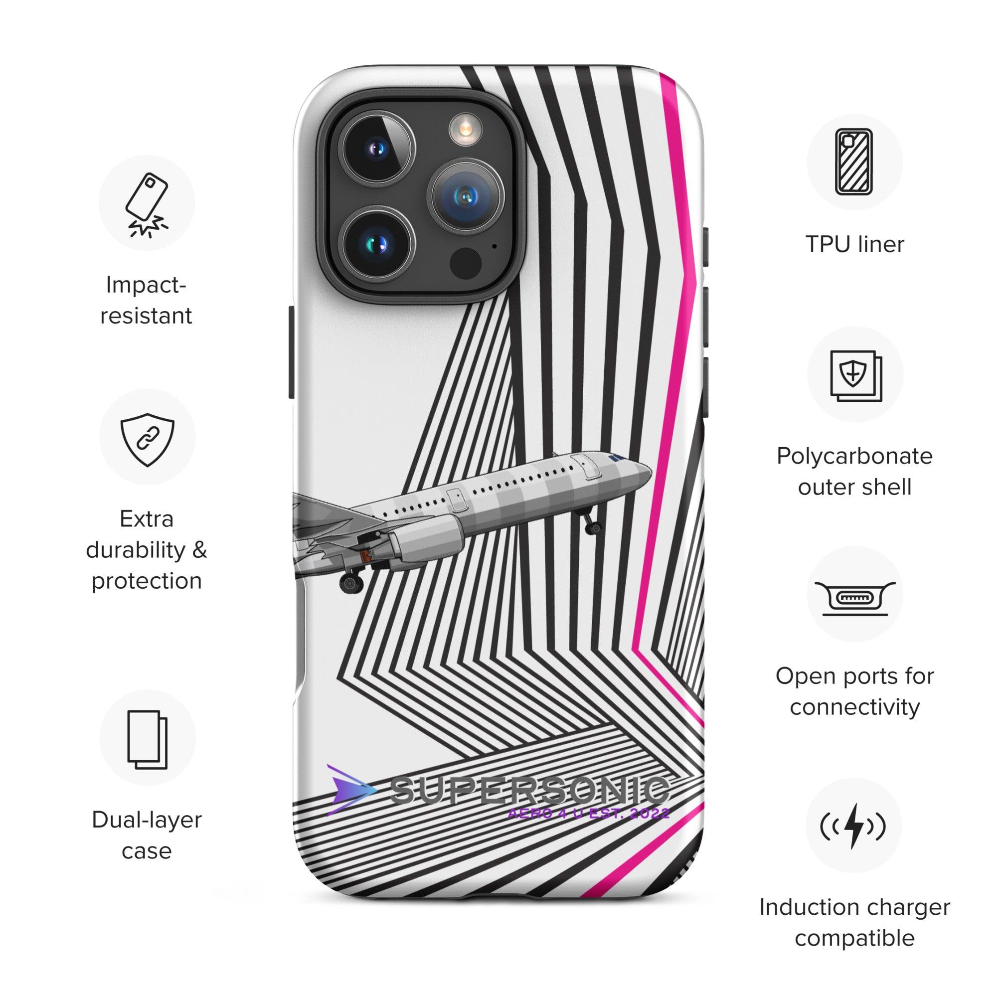 Aviation FIRST CLASS iPhone Hülle - Airbus A321 Edition | Airline Crew Case für Piloten, Crews, Kinder & Planespotter made by SUPERSONIC aero 4U