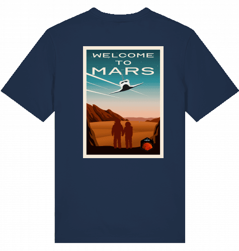 Aviation Space Exploration T-Shirt "Welcome to Mars" French Navy für Piloten, Crews, Kinder & Planespotter made by SUPERSONIC aero 4U