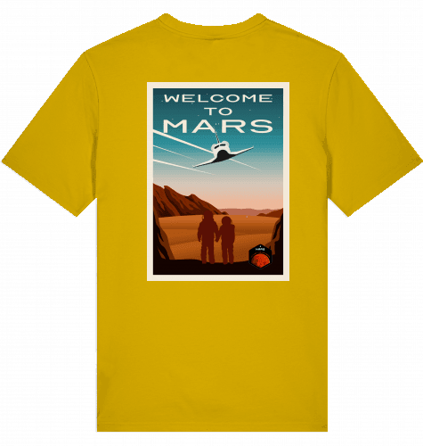 Aviation Space Exploration T-Shirt "Welcome to Mars" Ochre für Piloten, Crews, Kinder & Planespotter made by SUPERSONIC aero 4U