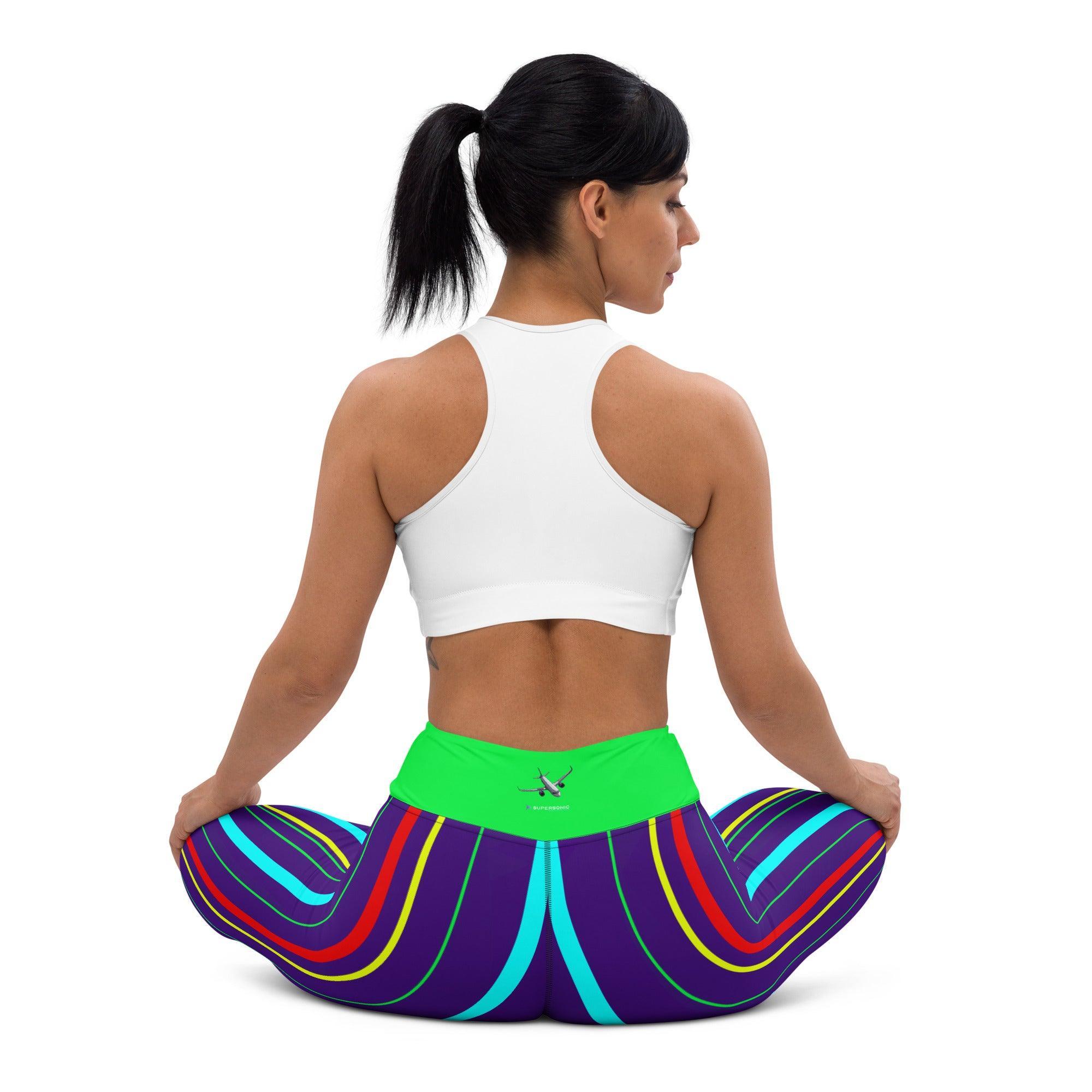 Aviation Yoga Leggings "Line UP" für Piloten, Crews, Kinder & Planespotter made by SUPERSONIC aero 4U