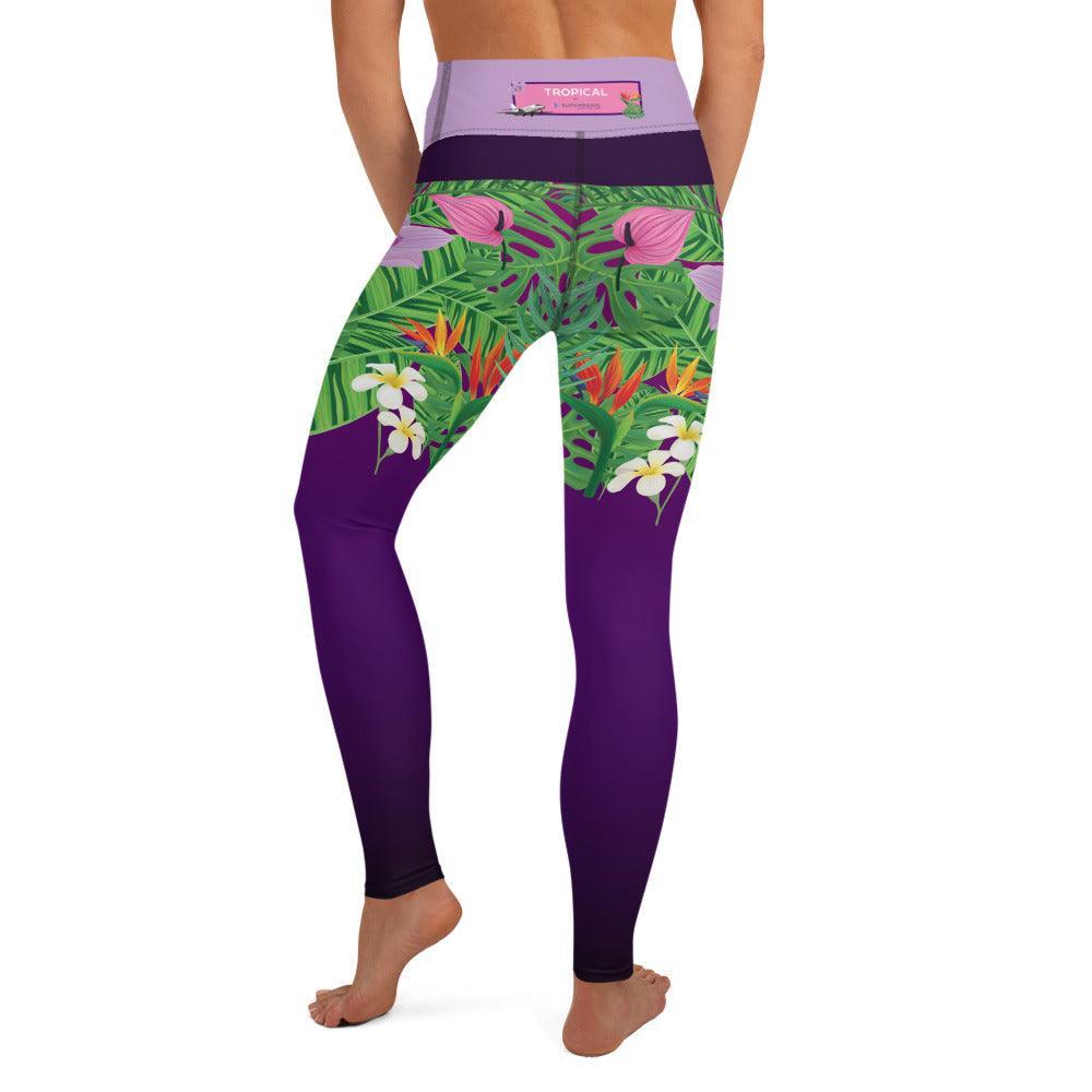 Aviation Yoga Leggings "Tropical" für Piloten, Crews, Kinder & Planespotter made by SUPERSONIC aero 4U