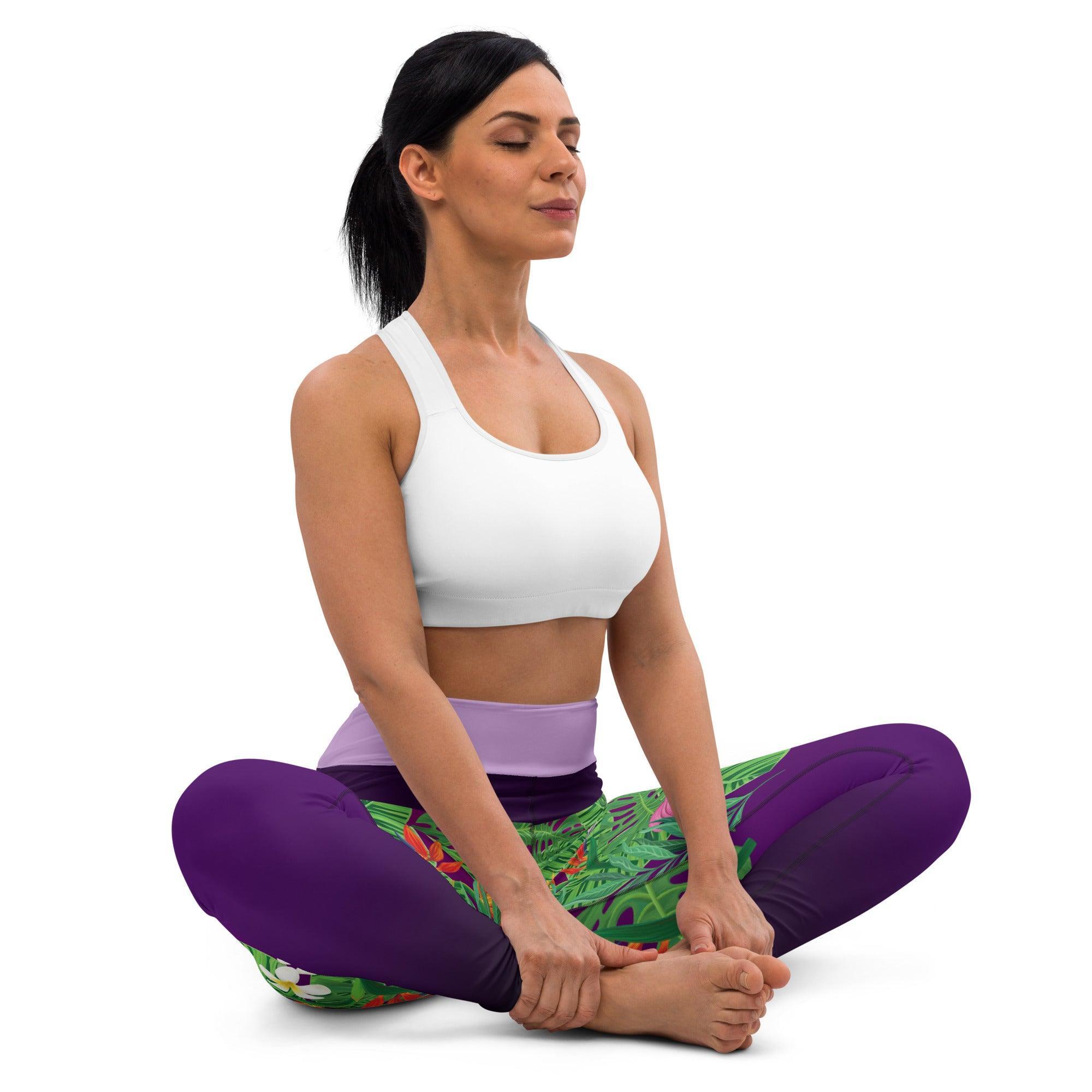 Aviation Yoga Leggings "Tropical" für Piloten, Crews, Kinder & Planespotter made by SUPERSONIC aero 4U