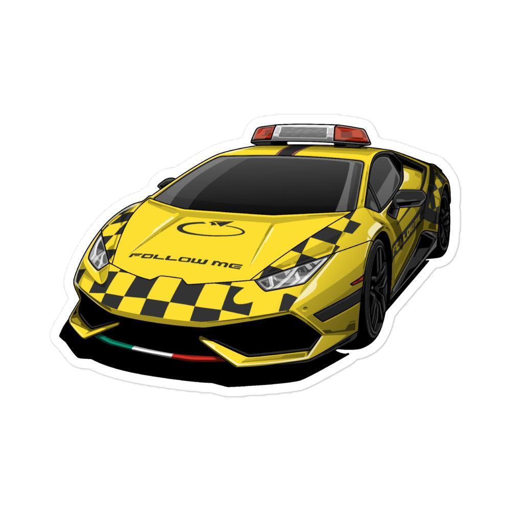 Aviation Aviation Sticker "Follow Me Supercar" Default Title für Piloten, Crews, Kinder & Planespotter made by SUPERSONIC aero 4U