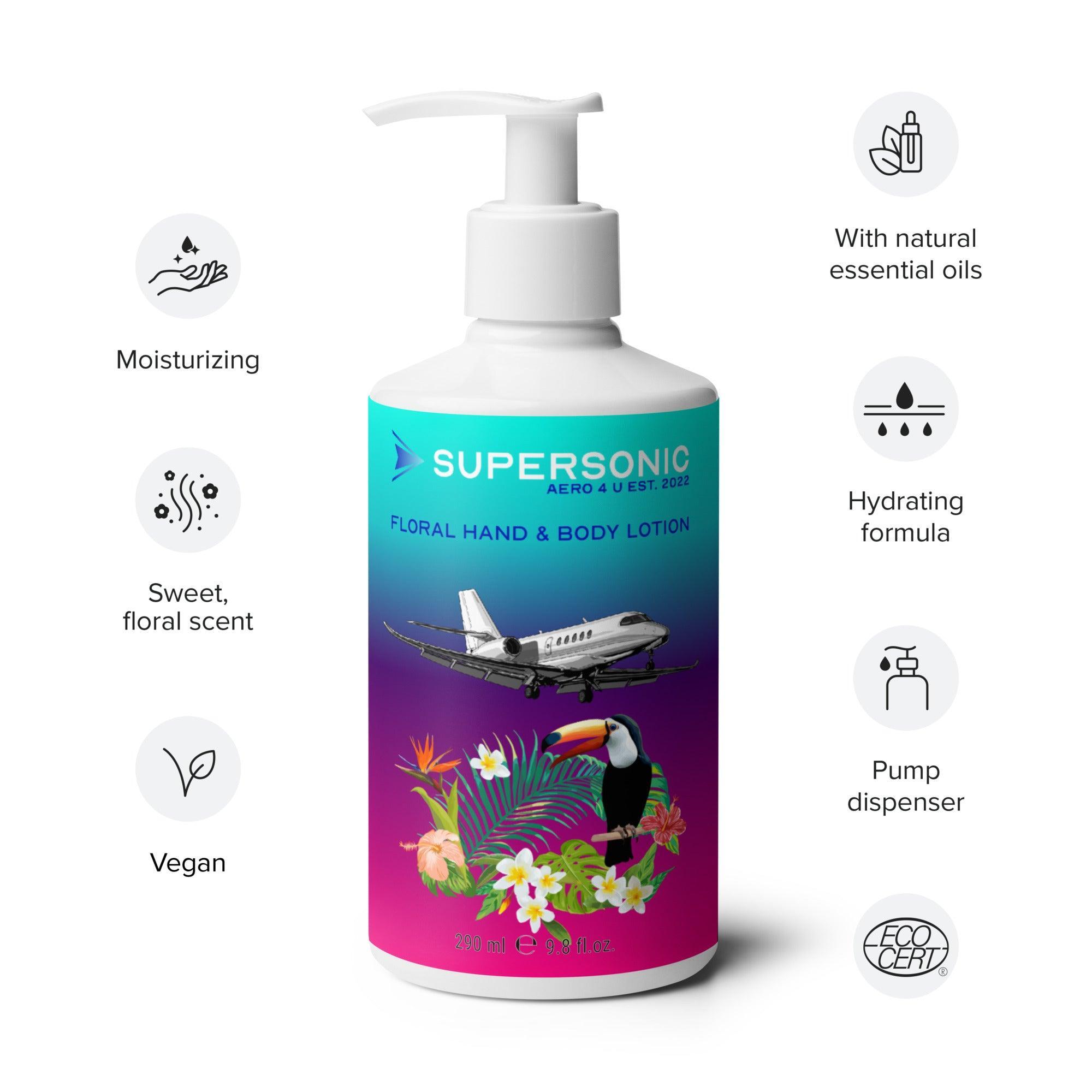 Aviation Blumige Hand- und Bodylotion für Piloten, Crews, Kinder & Planespotter made by SUPERSONIC aero 4U