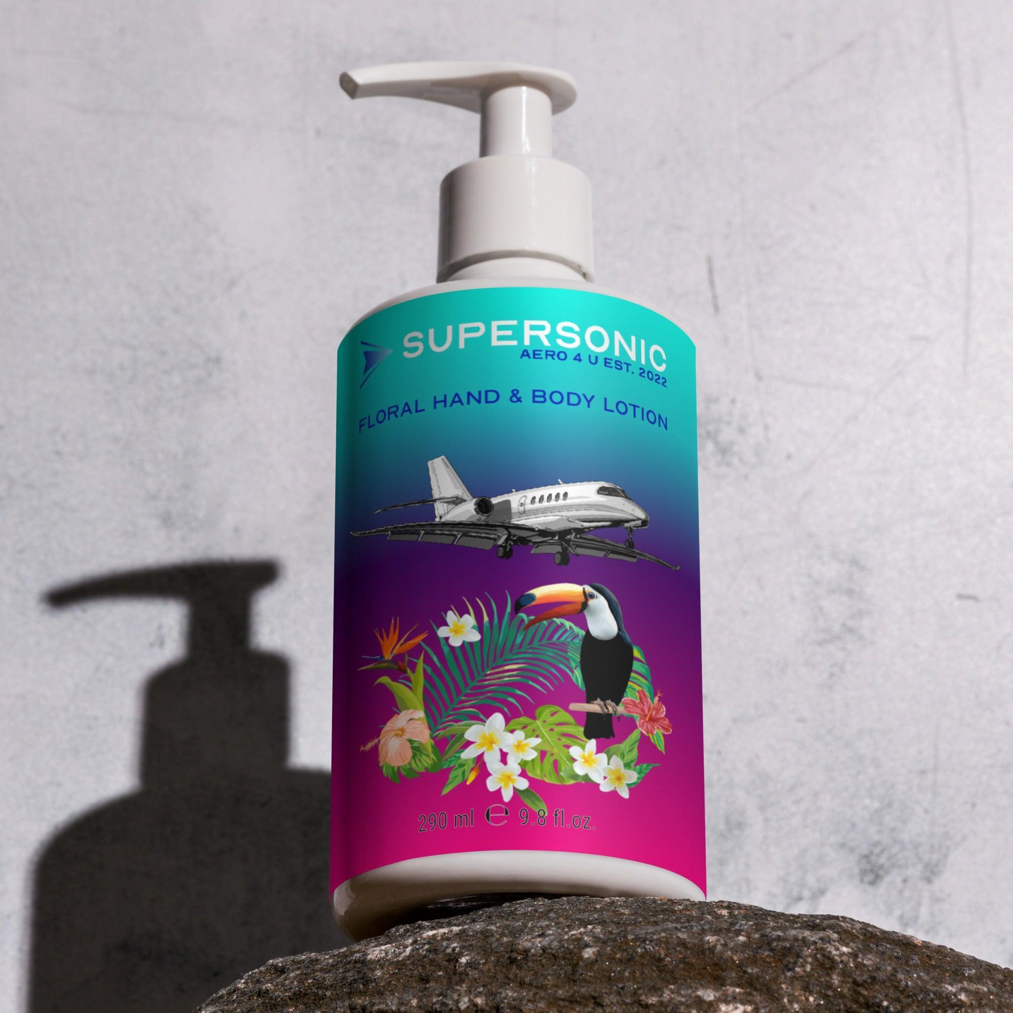 Aviation Blumige Hand- und Bodylotion für Piloten, Crews, Kinder & Planespotter made by SUPERSONIC aero 4U