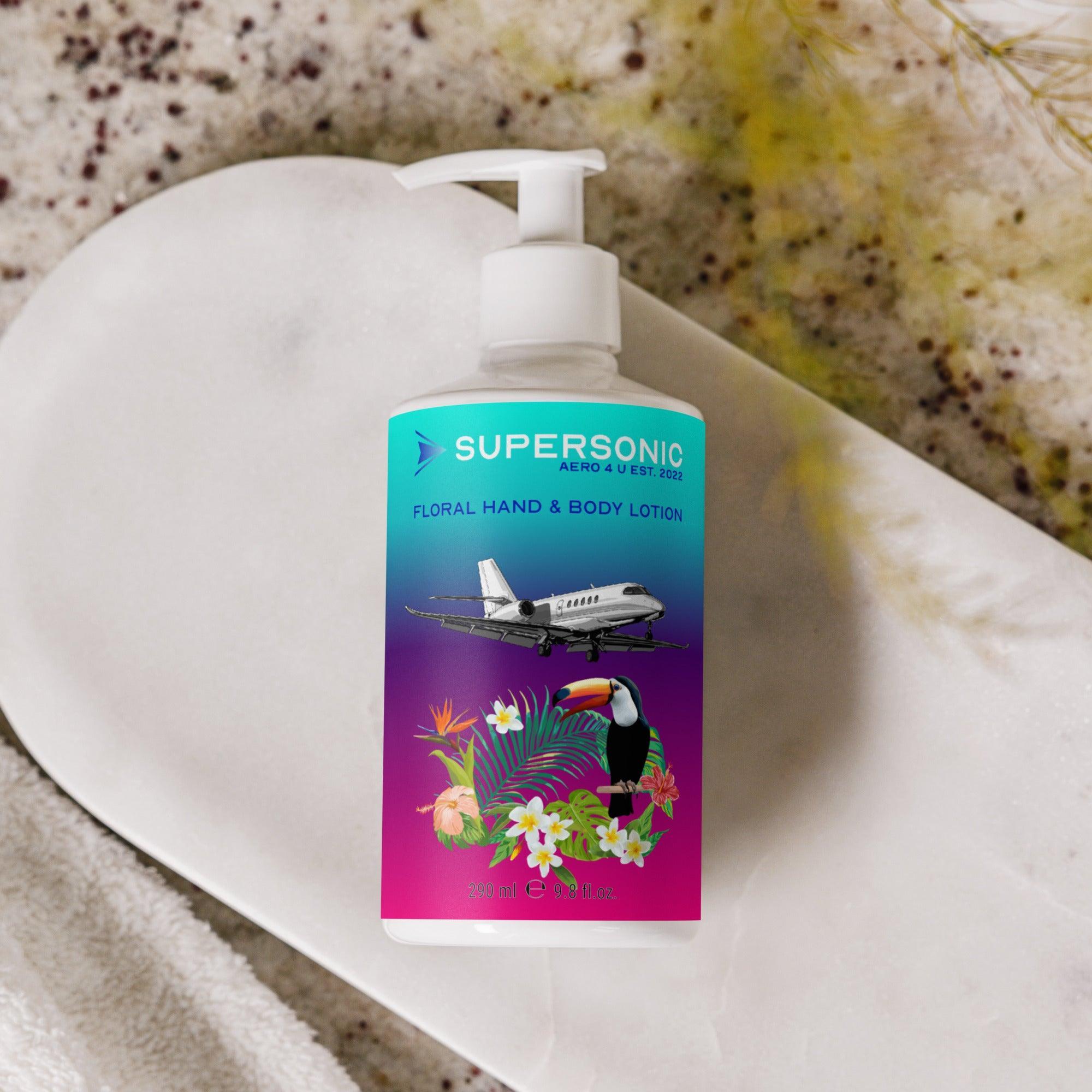 Aviation Blumige Hand- und Bodylotion für Piloten, Crews, Kinder & Planespotter made by SUPERSONIC aero 4U