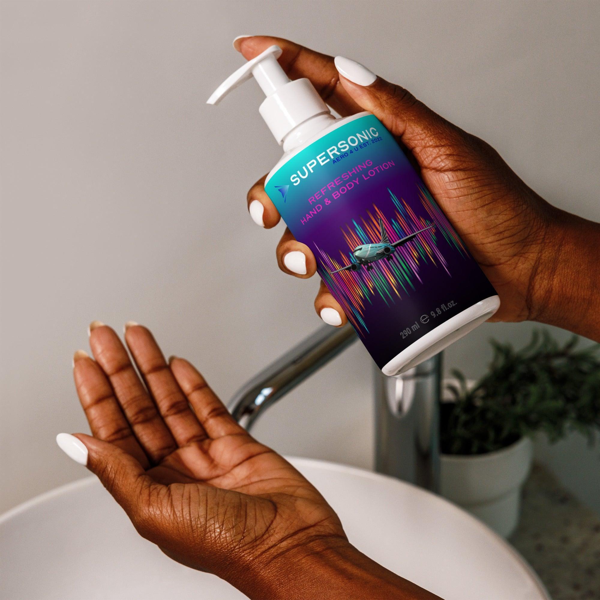 Aviation Erfrischende Hand- und Bodylotion für Piloten, Crews, Kinder & Planespotter made by SUPERSONIC aero 4U