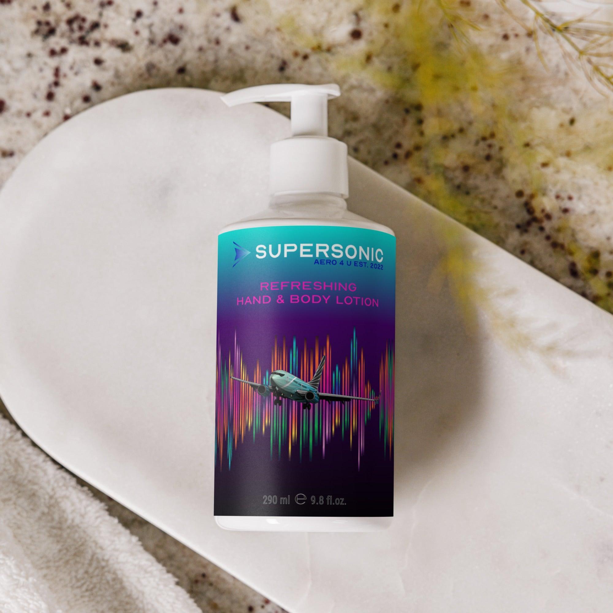 Aviation Erfrischende Hand- und Bodylotion für Piloten, Crews, Kinder & Planespotter made by SUPERSONIC aero 4U