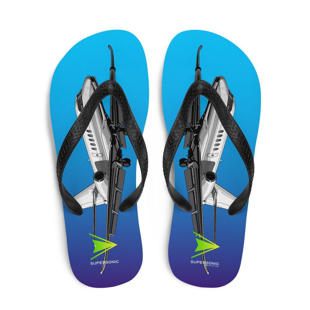 Aviation Flip-Flops "Latitude" für Piloten, Crews, Kinder & Planespotter made by SUPERSONIC aero 4U