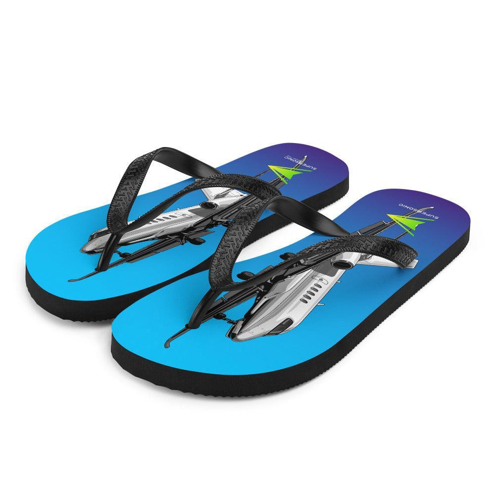 Aviation Flip-Flops "Latitude" L für Piloten, Crews, Kinder & Planespotter made by SUPERSONIC aero 4U