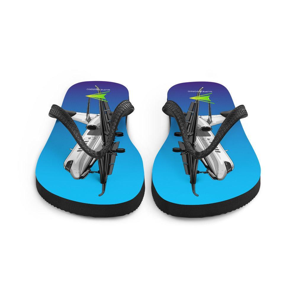 Aviation Flip-Flops "Latitude" für Piloten, Crews, Kinder & Planespotter made by SUPERSONIC aero 4U
