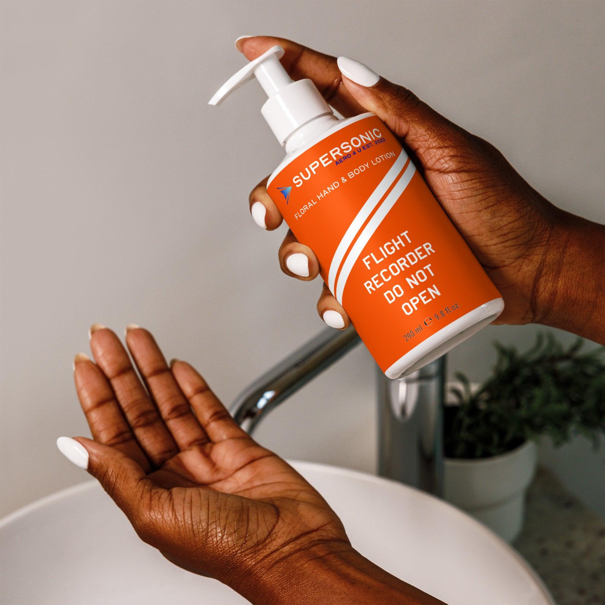 Aviation Blumige Hand- und Bodylotion für Piloten, Crews, Kinder & Planespotter made by SUPERSONIC aero 4U