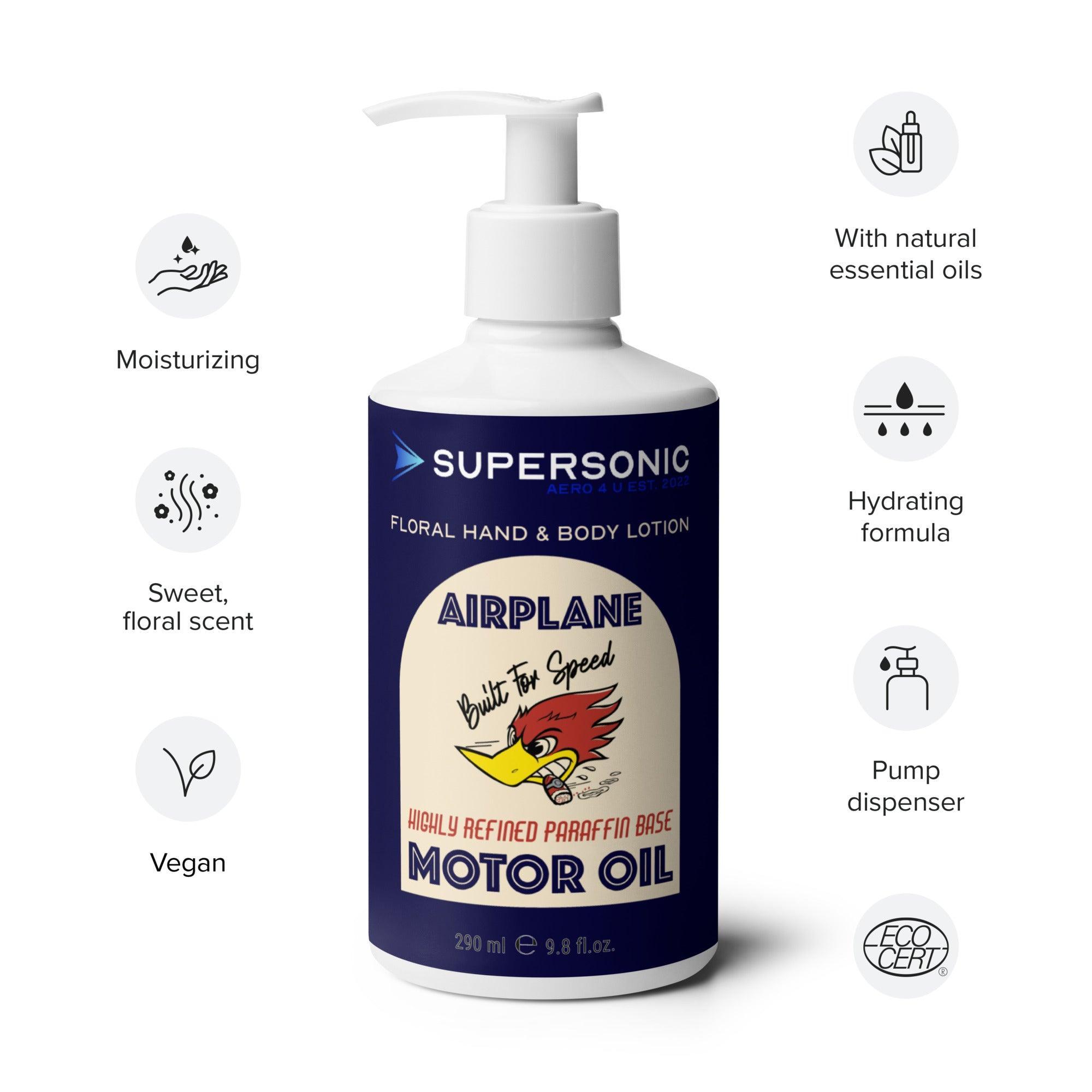 Aviation Blumige Hand- und Bodylotion für Piloten, Crews, Kinder & Planespotter made by SUPERSONIC aero 4U