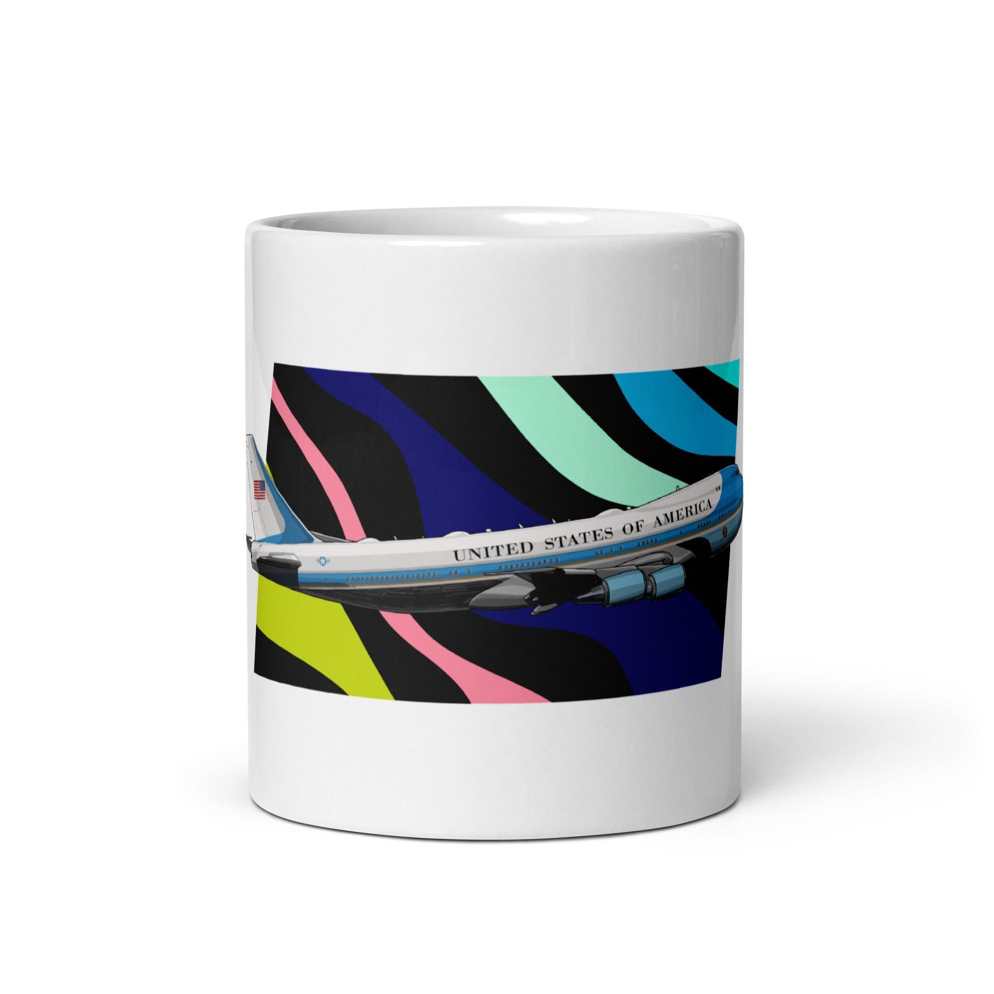 Aviation Kaffeebecher "Boeing VC-25A Air Force One" für Piloten, Crews, Kinder & Planespotter made by SUPERSONIC aero 4U