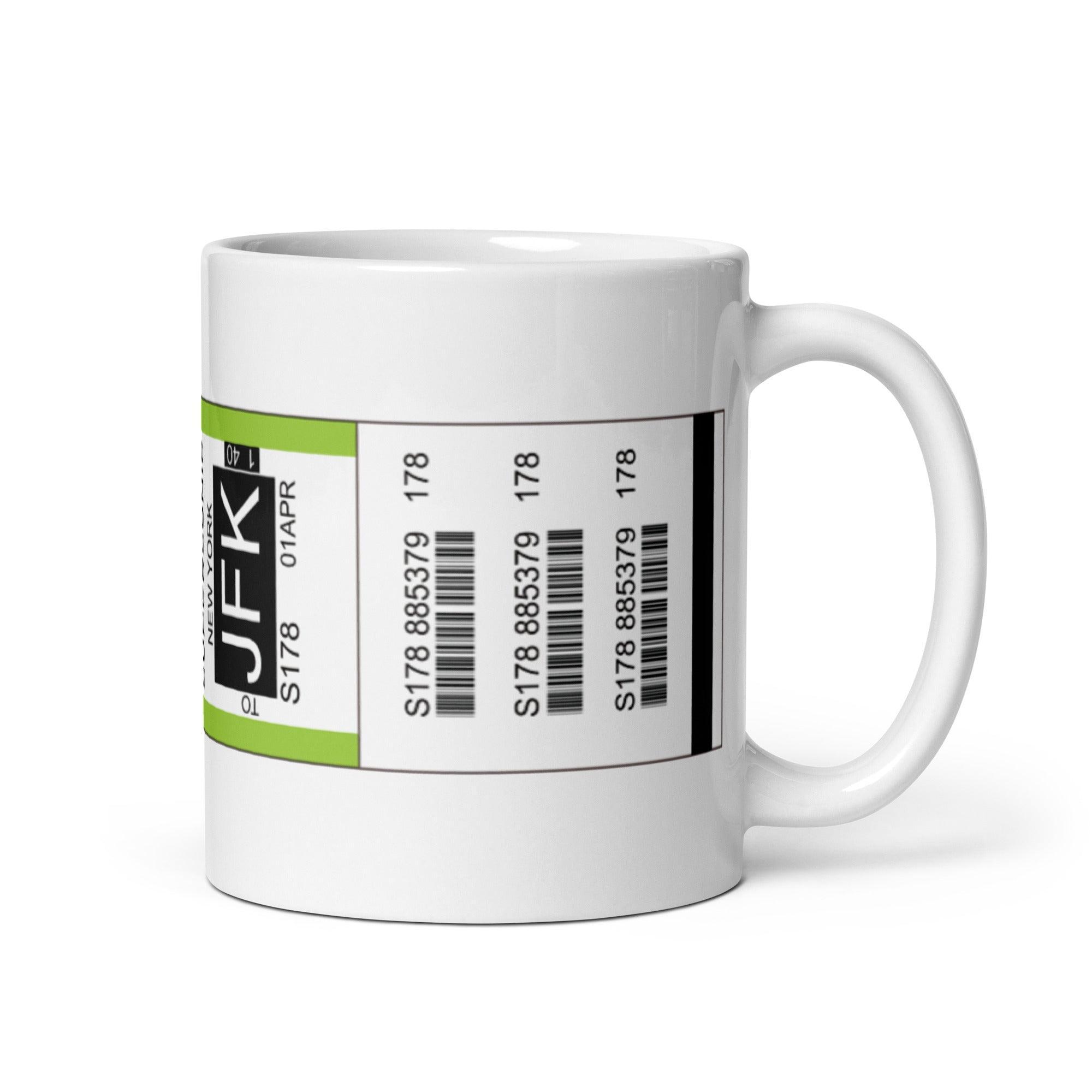 Aviation Kaffeebecher "JFK Bag Tag" Default Title für Piloten, Crews, Kinder & Planespotter made by SUPERSONIC aero 4U