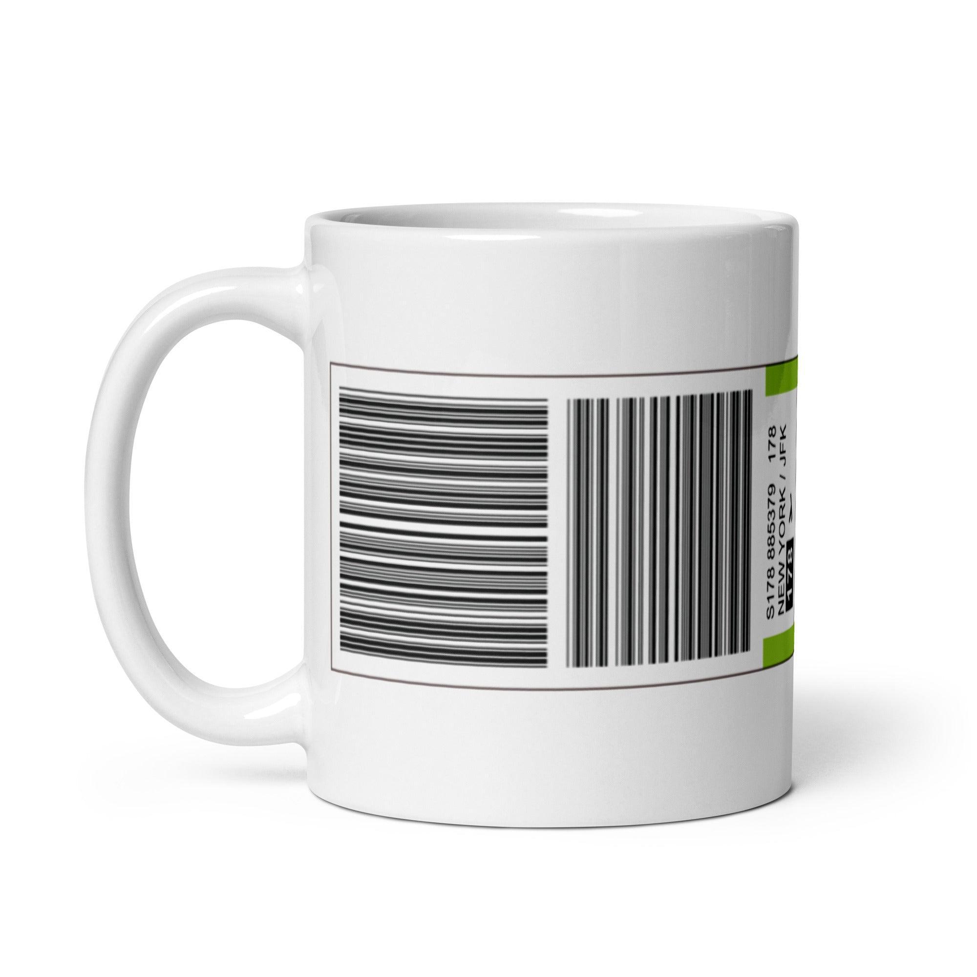 Aviation Kaffeebecher "JFK Bag Tag" für Piloten, Crews, Kinder & Planespotter made by SUPERSONIC aero 4U