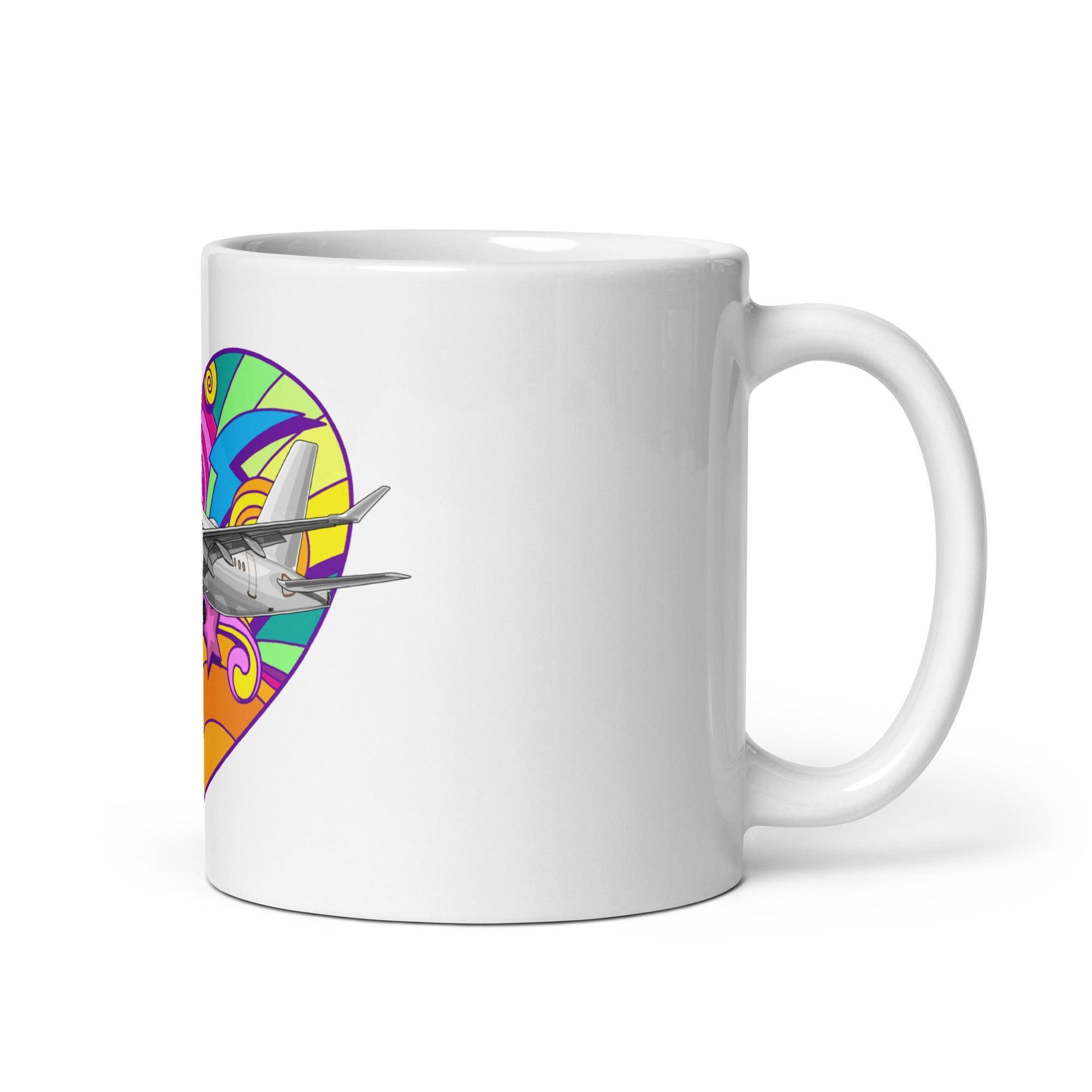 Aviation Kaffeebecher "Love Airbus A220" Default Title für Piloten, Crews, Kinder & Planespotter made by SUPERSONIC aero 4U