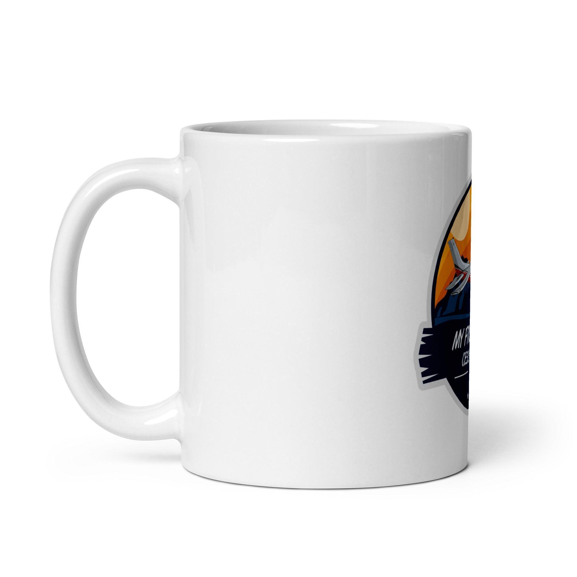Aviation Kaffeebecher "My first plane Cessna 182" für Piloten, Crews, Kinder & Planespotter made by SUPERSONIC aero 4U
