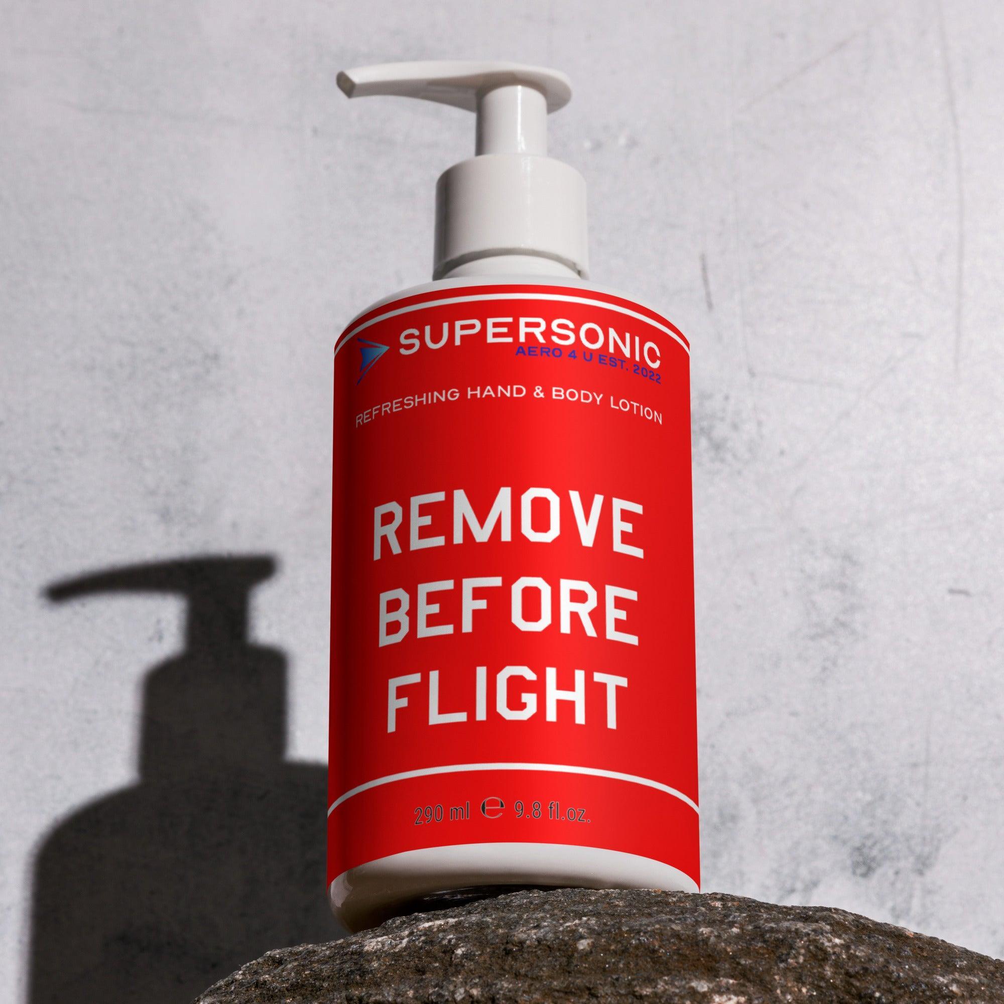 Aviation Erfrischende Hand- und Bodylotion für Piloten, Crews, Kinder & Planespotter made by SUPERSONIC aero 4U