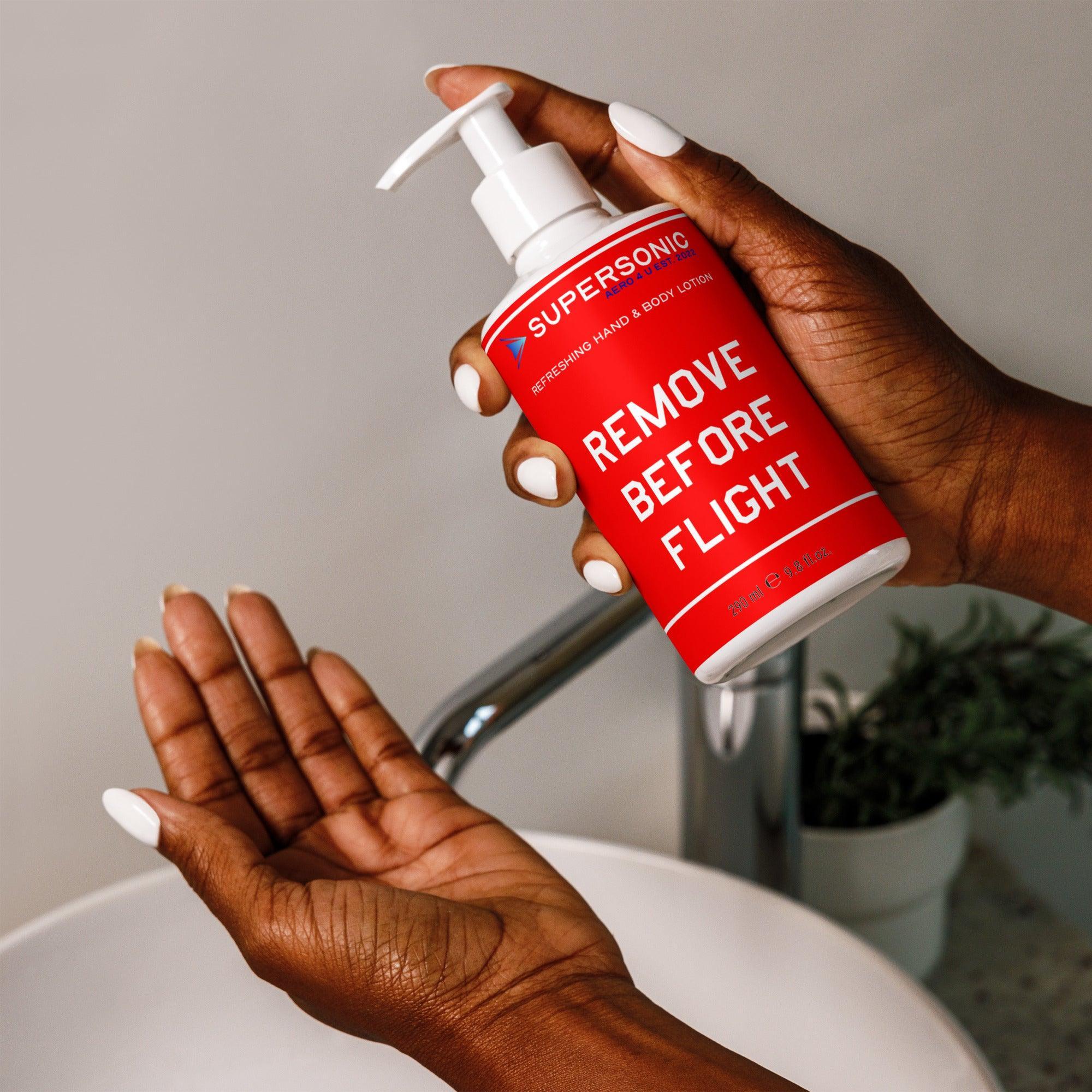 Aviation Erfrischende Hand- und Bodylotion für Piloten, Crews, Kinder & Planespotter made by SUPERSONIC aero 4U