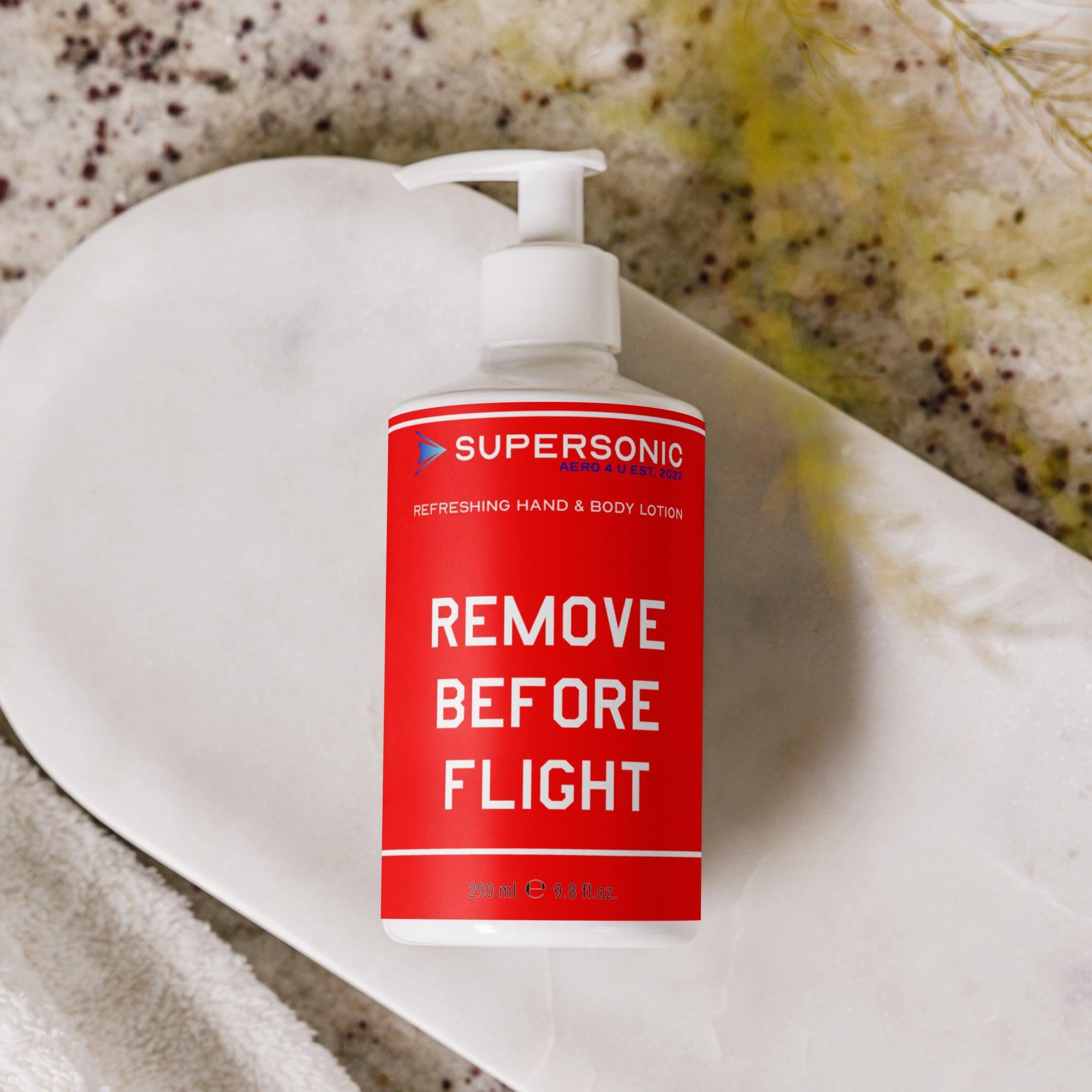 Aviation Erfrischende Hand- und Bodylotion für Piloten, Crews, Kinder & Planespotter made by SUPERSONIC aero 4U