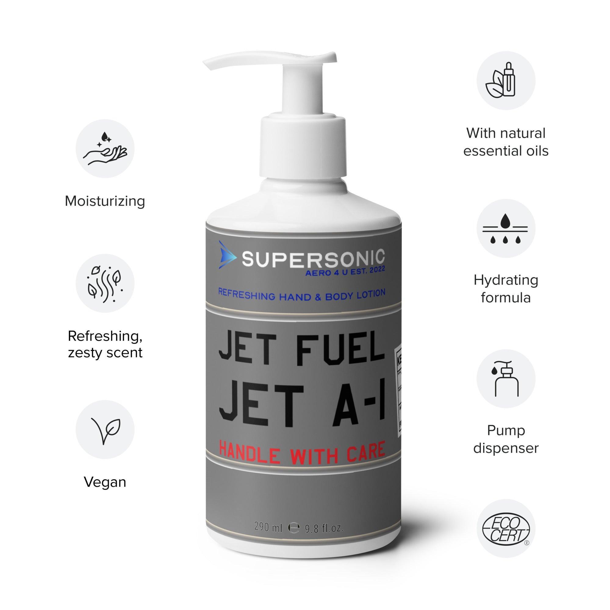 Aviation Erfrischende Hand- und Bodylotion für Piloten, Crews, Kinder & Planespotter made by SUPERSONIC aero 4U