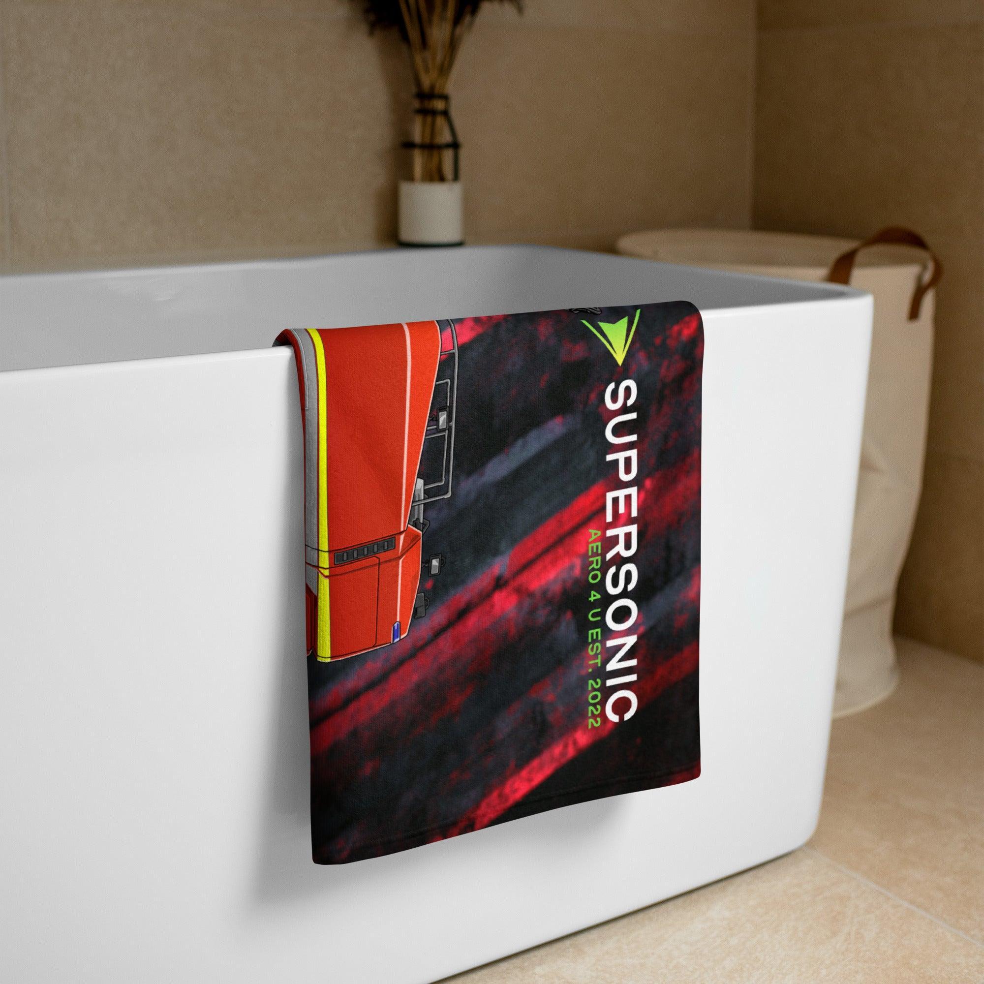 Aviation Strandtuch "Airport Fire Rescue" für Piloten, Crews, Kinder & Planespotter made by SUPERSONIC aero 4U