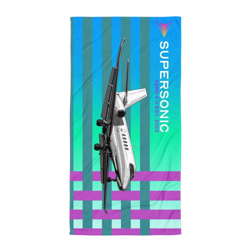 Aviation Strandtuch "Latitude" für Piloten, Crews, Kinder & Planespotter made by SUPERSONIC aero 4U
