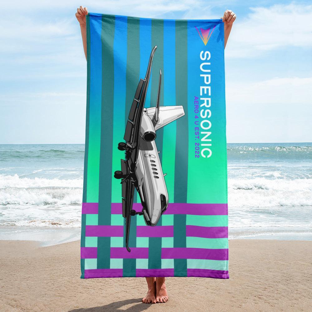 Aviation Strandtuch "Latitude" für Piloten, Crews, Kinder & Planespotter made by SUPERSONIC aero 4U