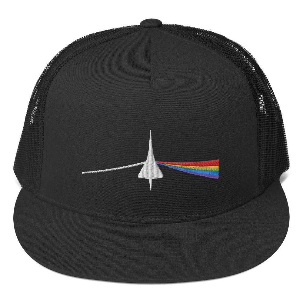 Aviation Trucker Cap – „Dark side of Supersonic” Flat Bill für Piloten, Crews, Kinder & Planespotter made by SUPERSONIC aero 4U