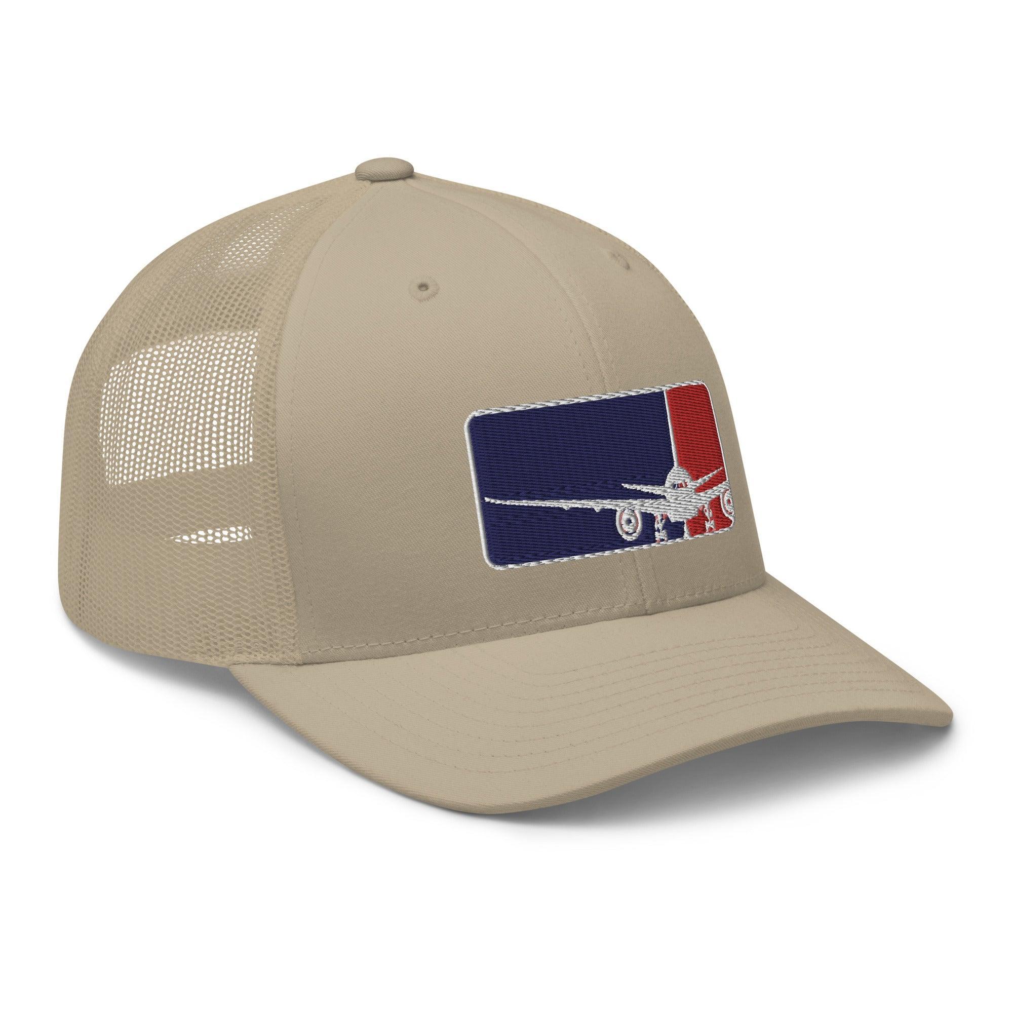 Aviation Trucker Cap "Major League Aviation - MLA" Round Cap Visor für Piloten, Crews, Kinder & Planespotter made by SUPERSONIC aero 4U