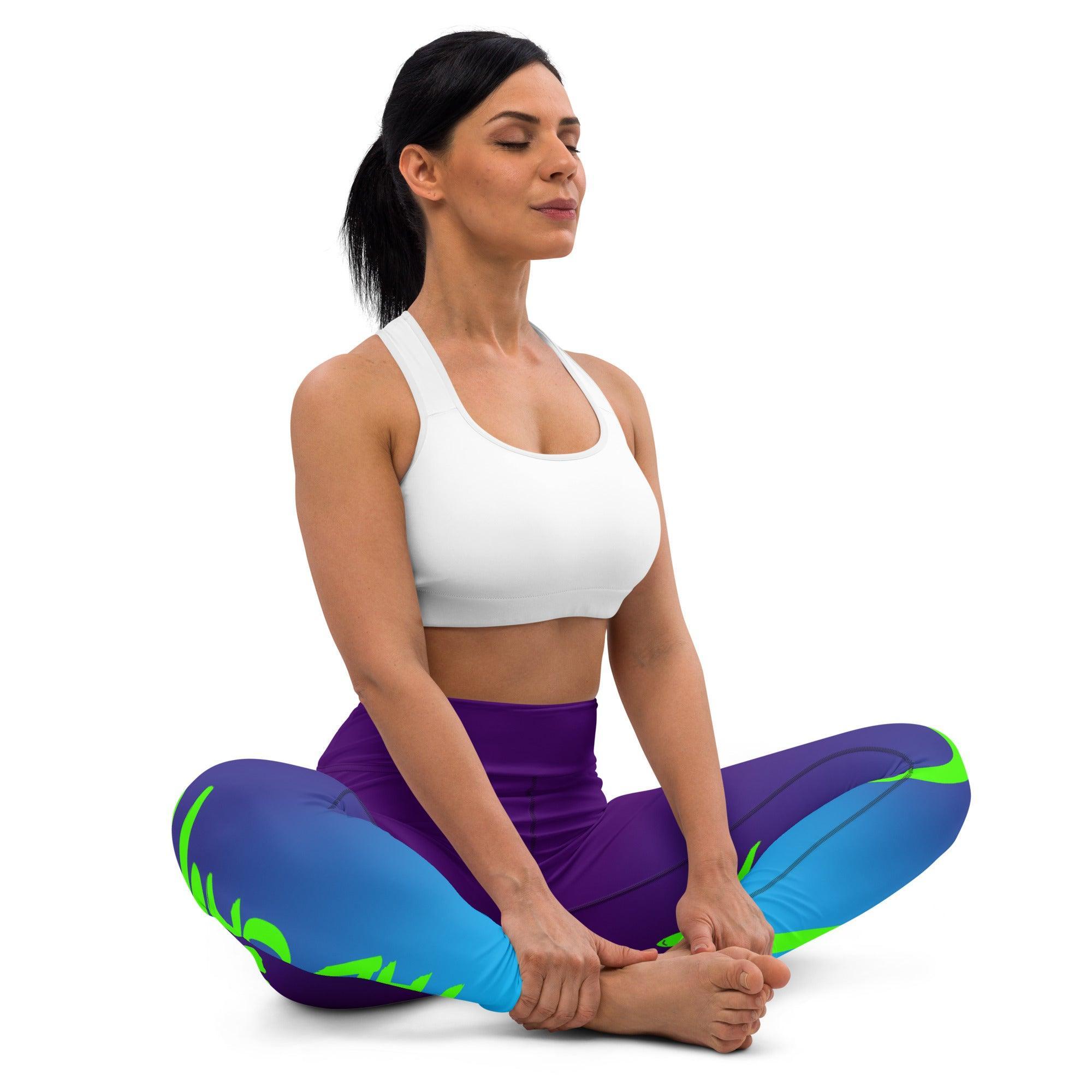 Aviation Yoga Leggings "The sky is the limit" blue für Piloten, Crews, Kinder & Planespotter made by SUPERSONIC aero 4U