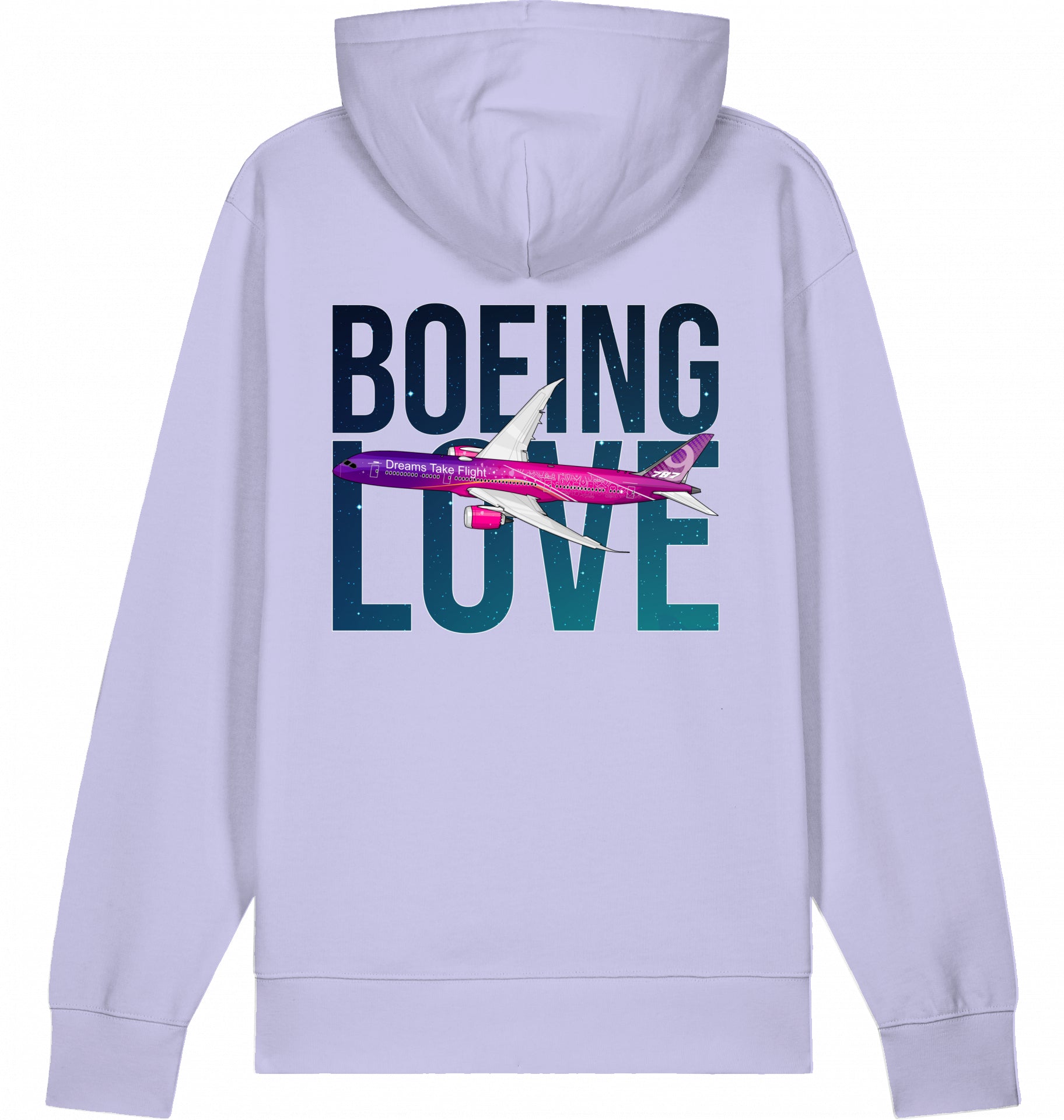 Flugzeug Hoodie Boeing Love 787 Dreamliner