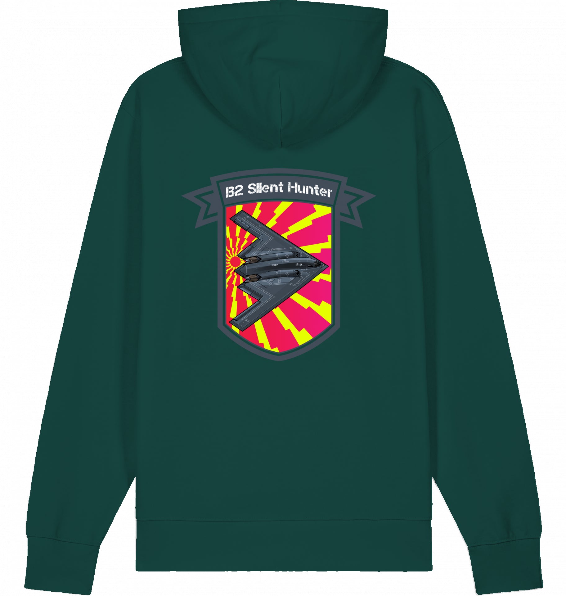 Flugzeug Hoodie Northrop B2 Spirit - Silent Hunter