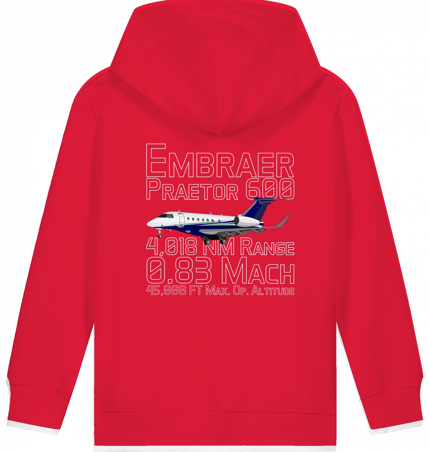 Kids Hoodie Embraer 600 Praetor Datas