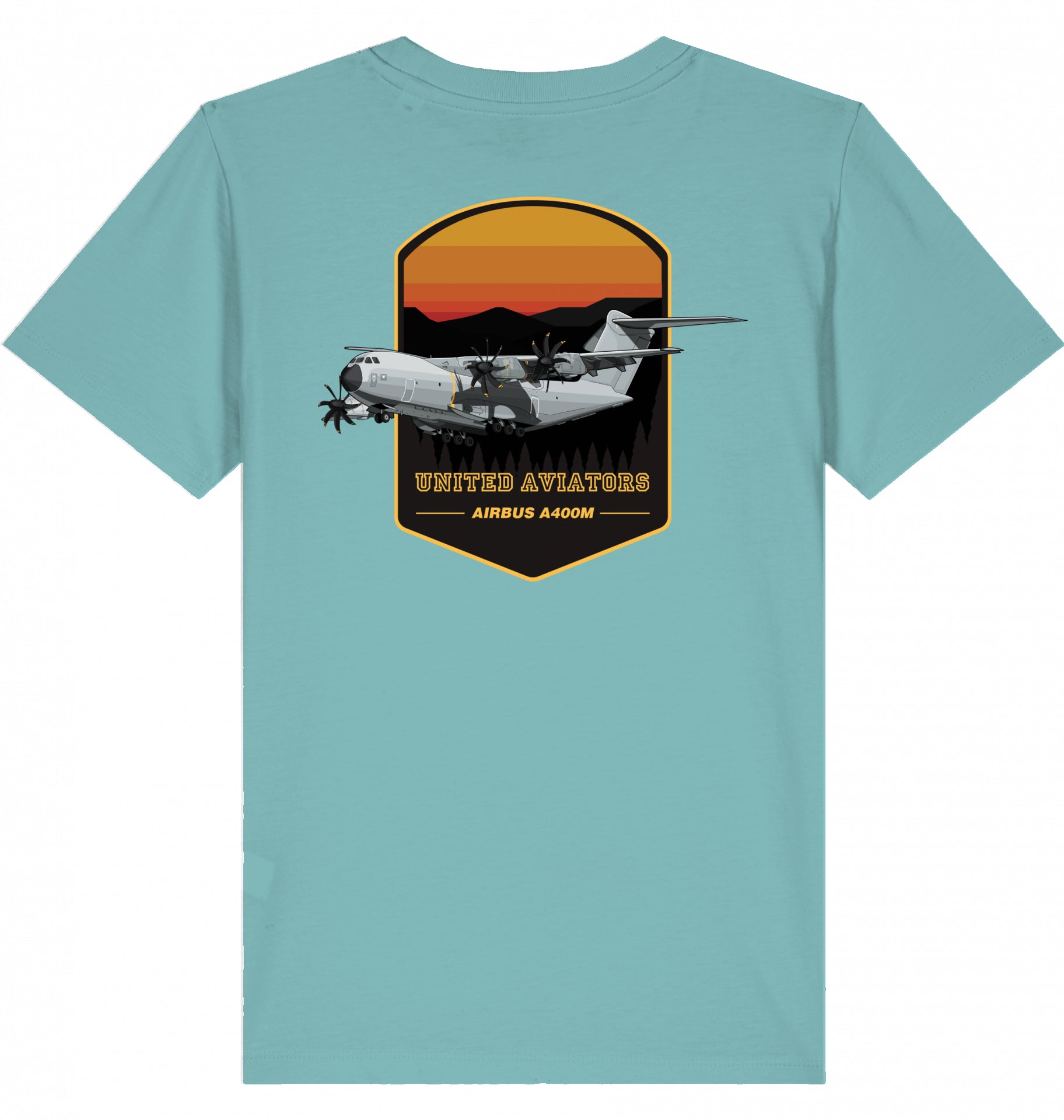 Kids Aviation T-Shirt United Aviators Airbus A400M Flugzeug2.0