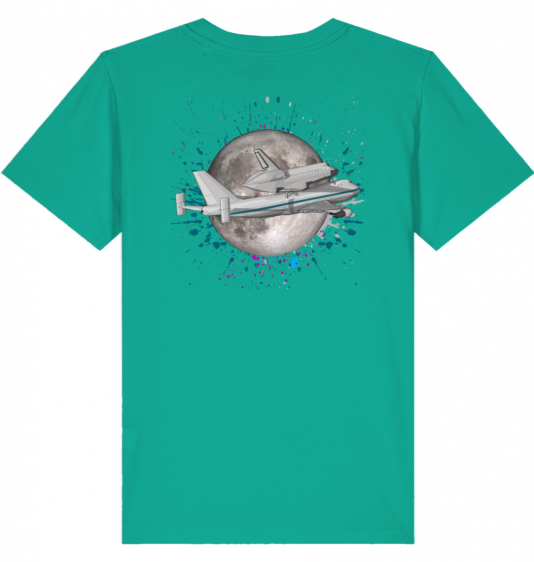 Kids Aviation T-Shirt Boeing 747 NASA Space Shuttle Transporter 2.0