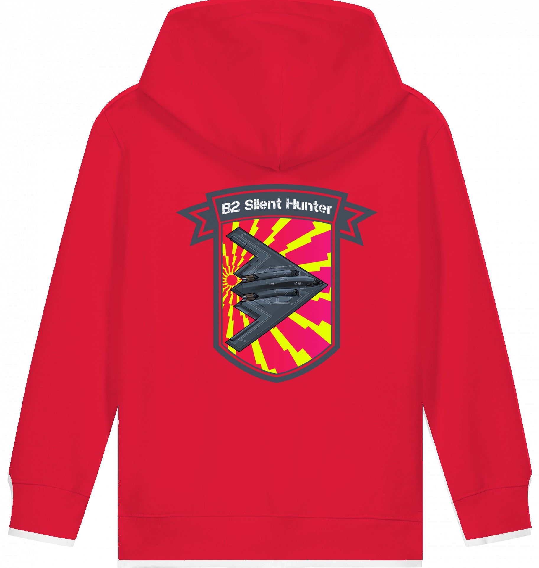Kids Flugzeug Hoodie Northrop B2 Spirit Silent Hunter
