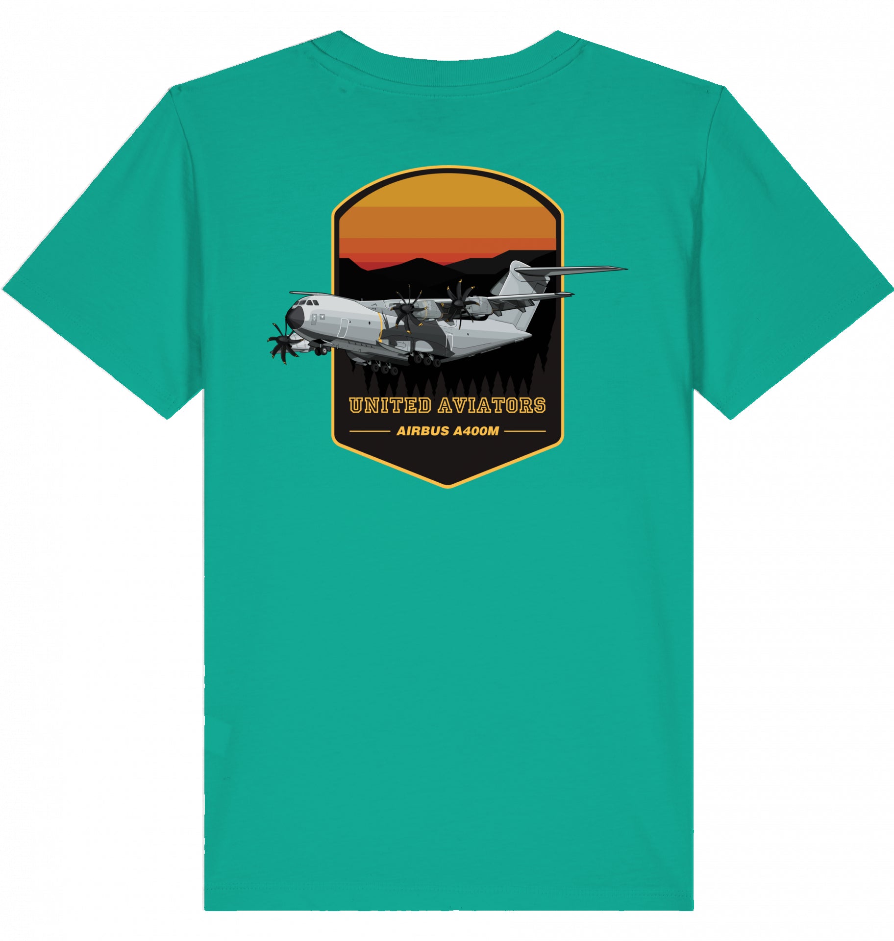 Kids Aviation T-Shirt United Aviators Airbus A400M Flugzeug2.0