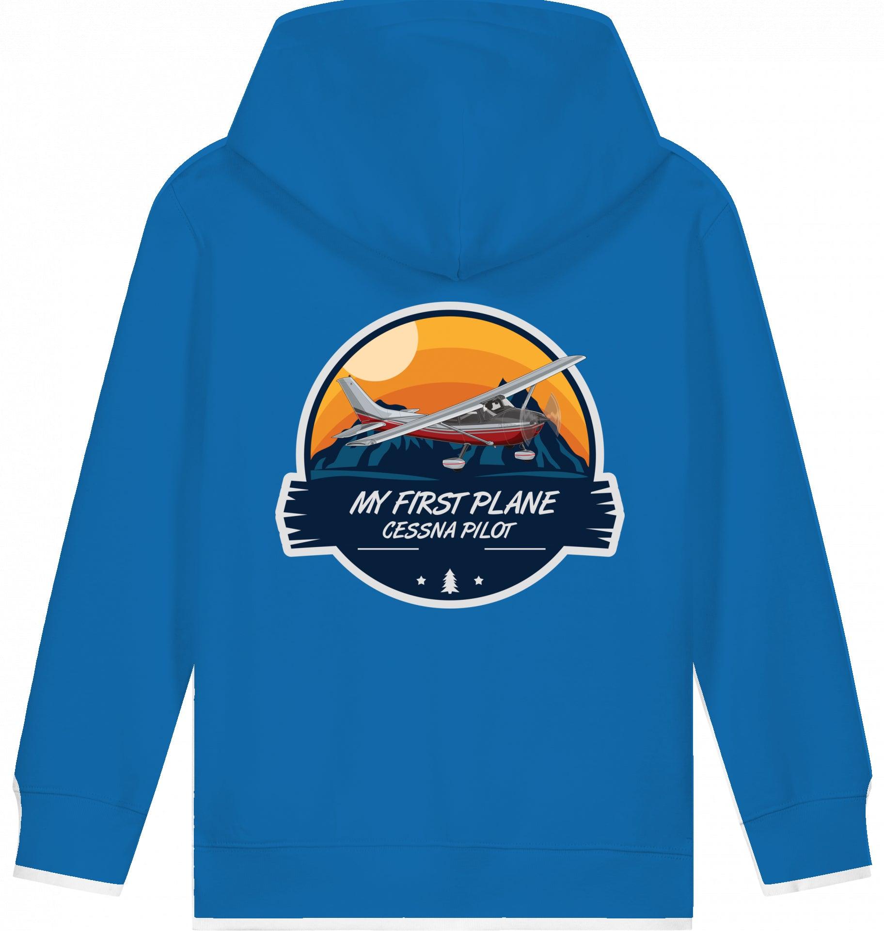 Kids Flugzeug Hoodie "My First Plane - Cessna 172"