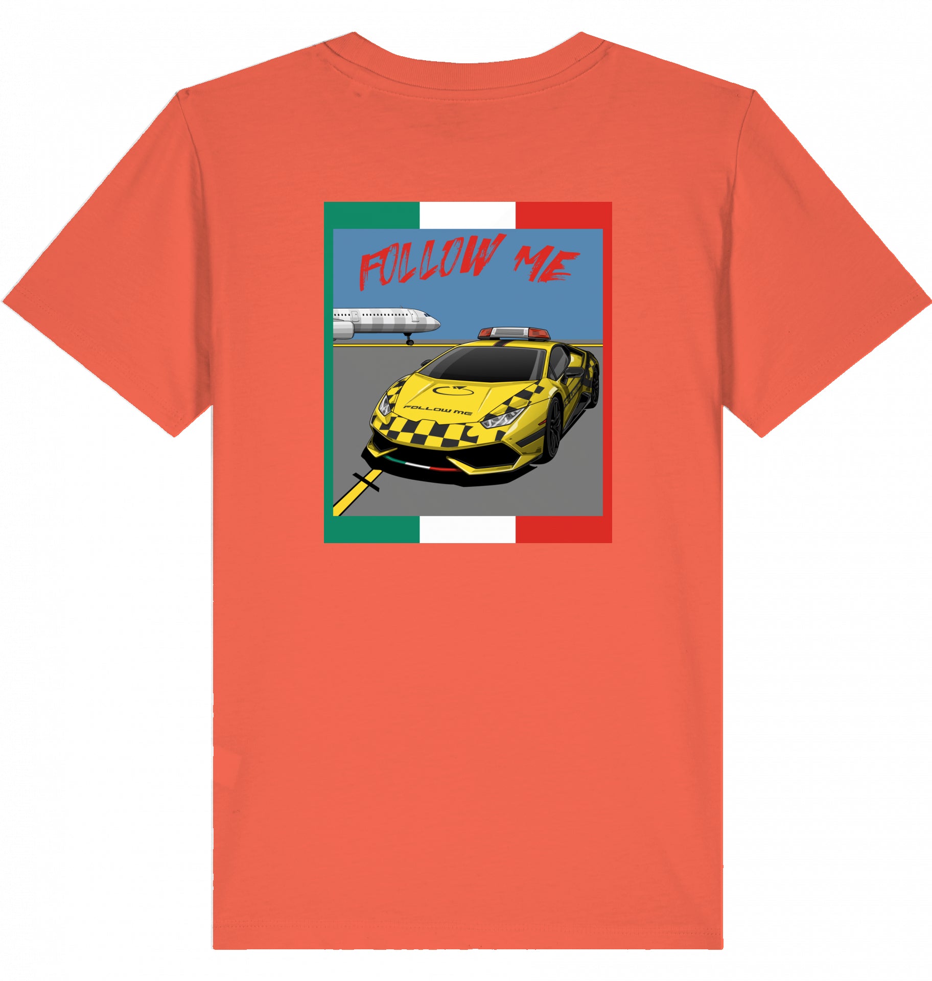 Kids Aviation T-Shirt "Follow Me Supercar" Flughafen 2.0