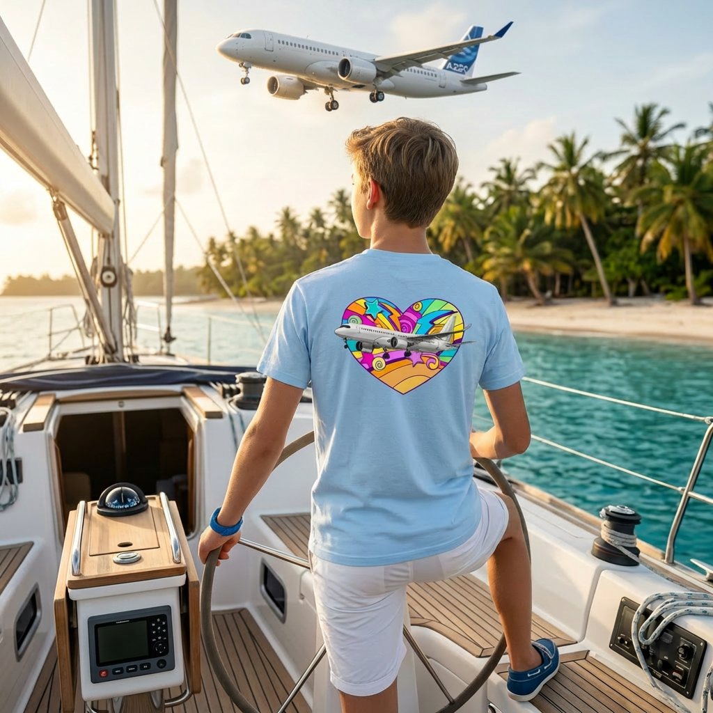 Flugzeug Kinder Tshirt, Kinder Tshirt Airbuslovers, Avggeek Kinder Tshirt, A220 Airbus Kinder Tshirt