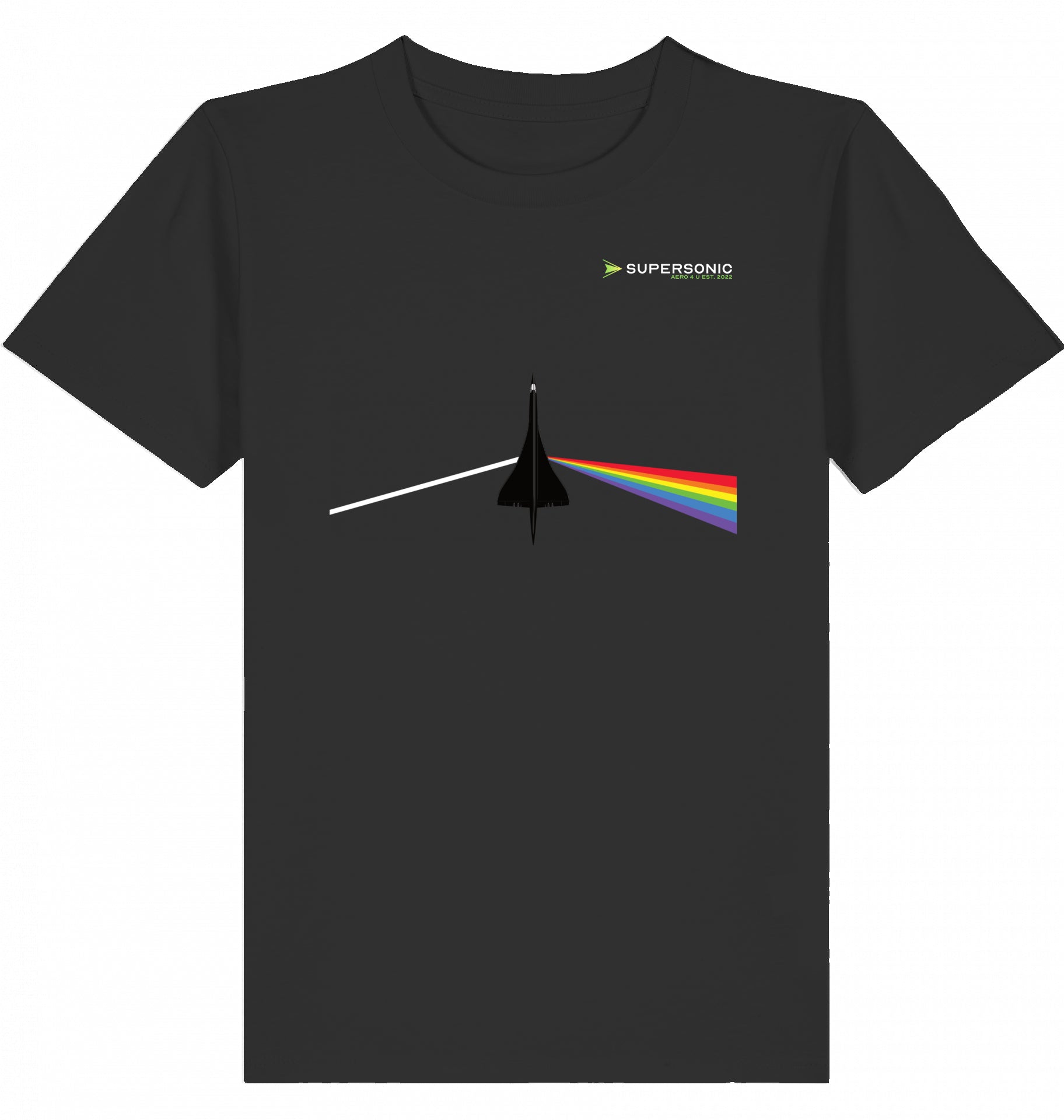 Kids Aviation T-Shirt "Dark Side of Supersonic" Concorde Aircraft 2.0